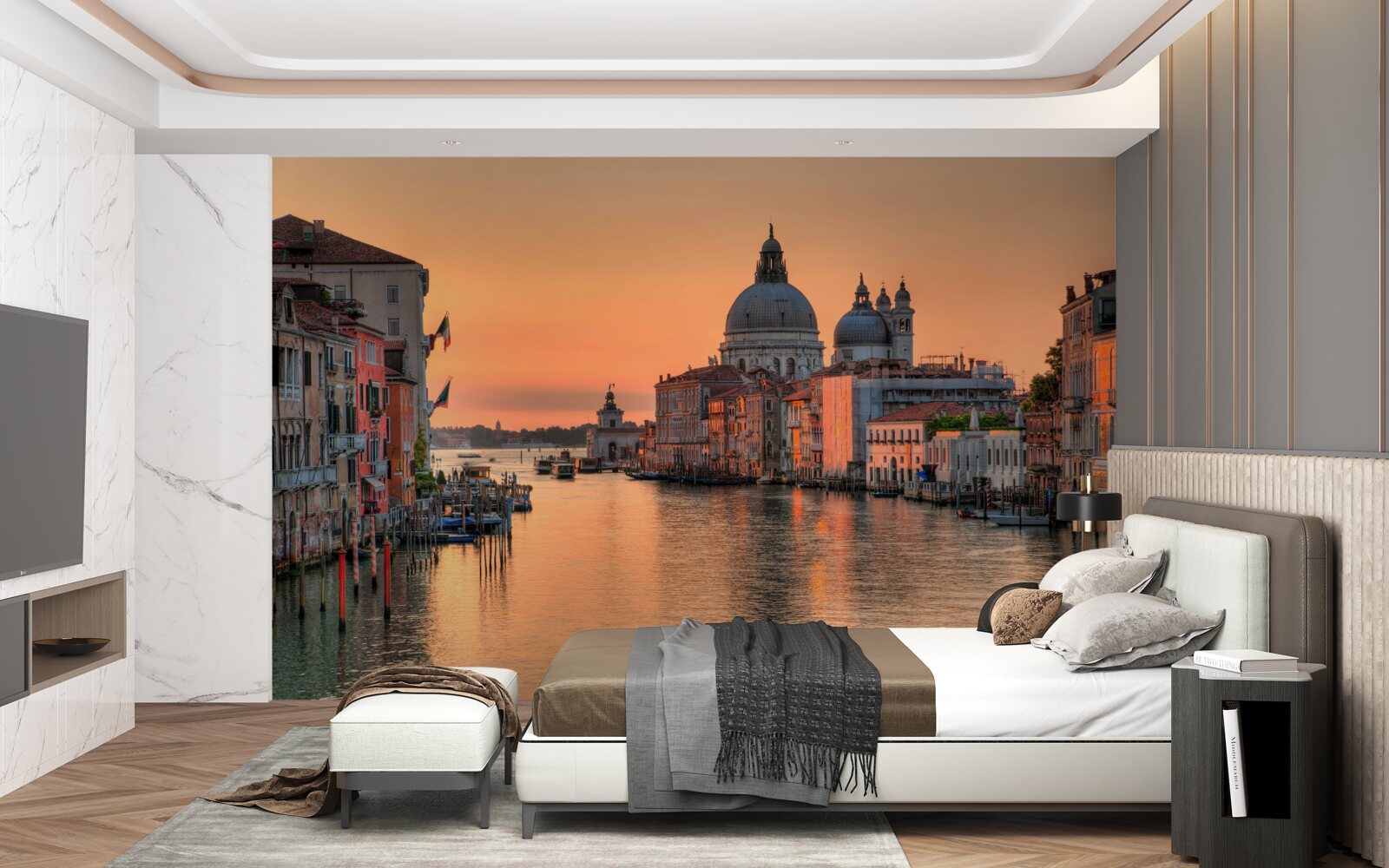 Papier peint venise au coucher du soleil