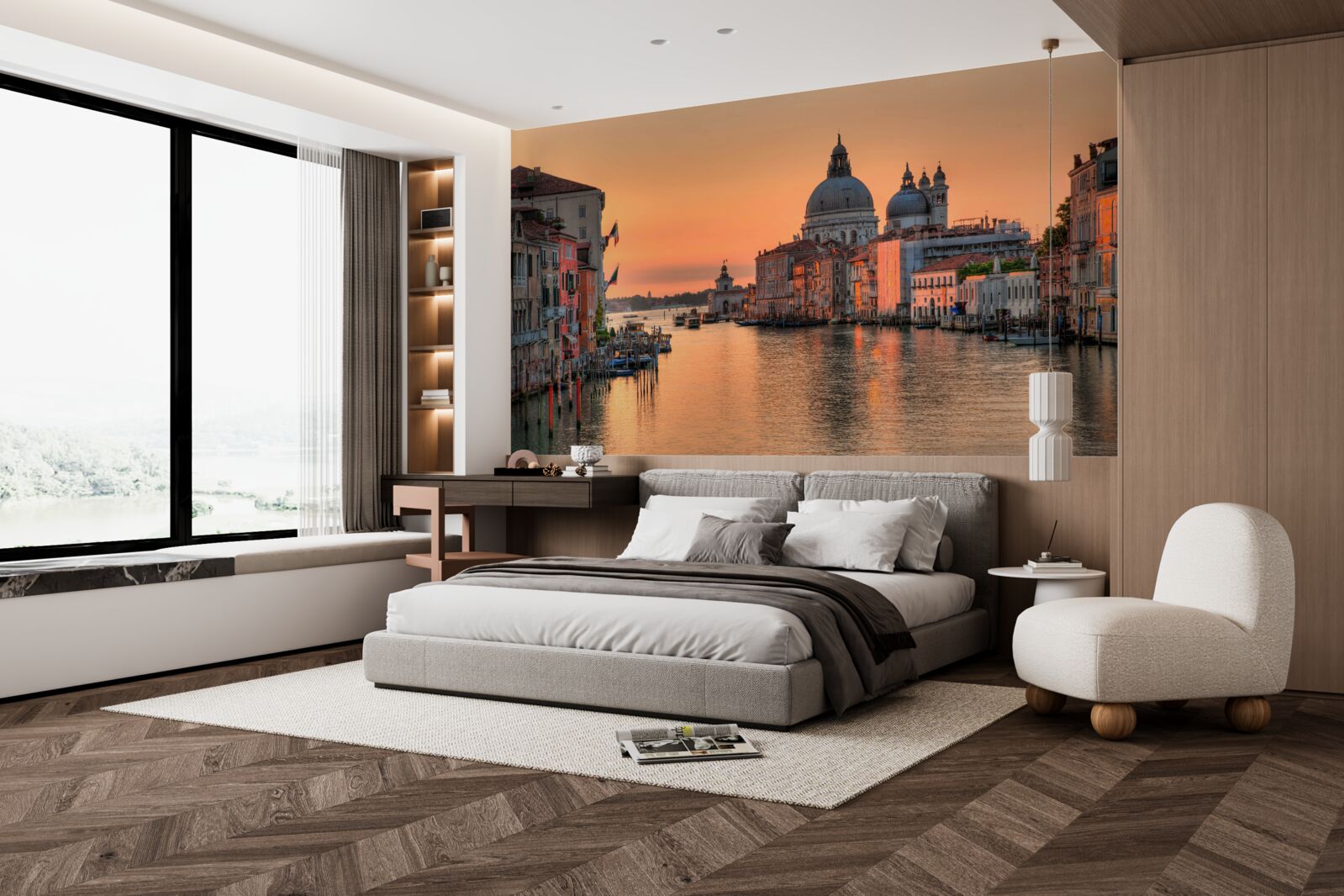 Papier peint venise au coucher du soleil