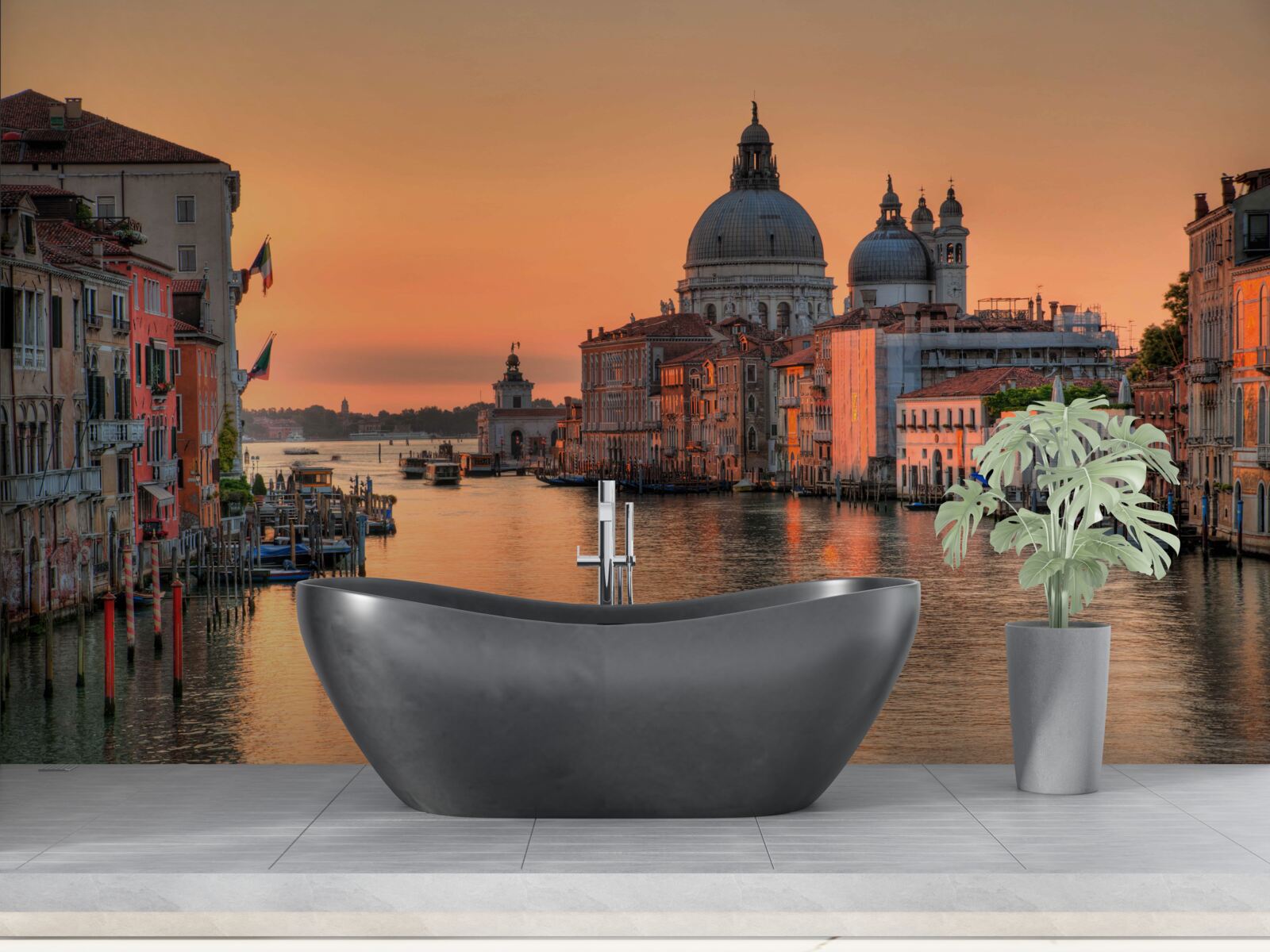 Papier peint venise au coucher du soleil