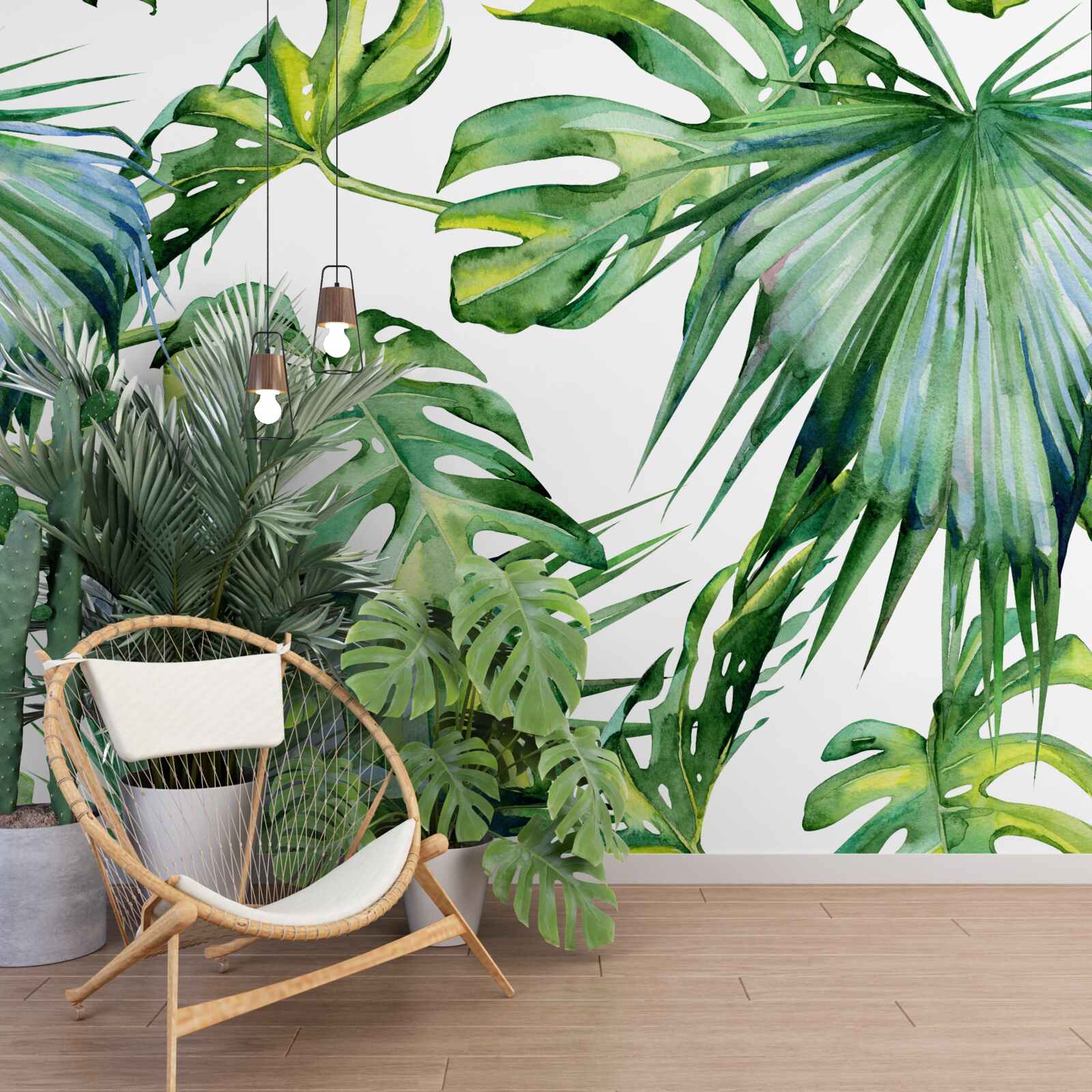 Papier peint la monstera quitte les tropiques