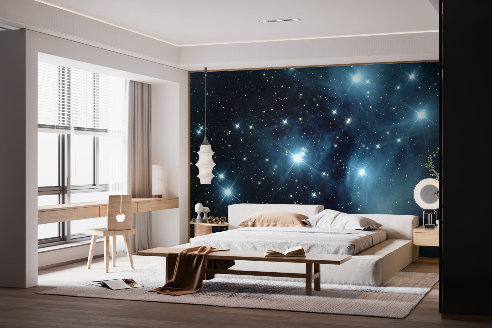 Papier peint des corps célestes dans d'innombrables galaxies