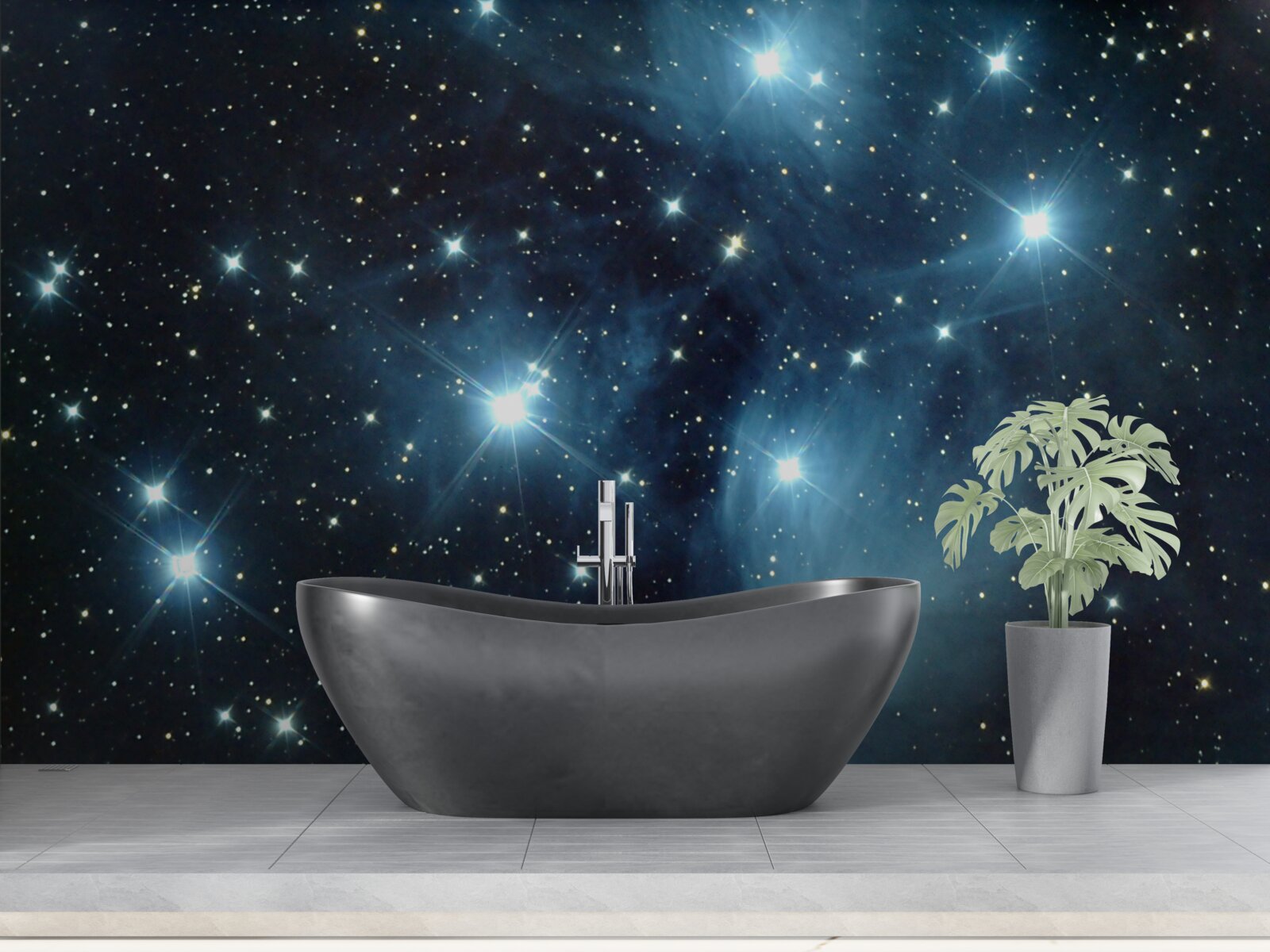 Papier peint des corps célestes dans d'innombrables galaxies