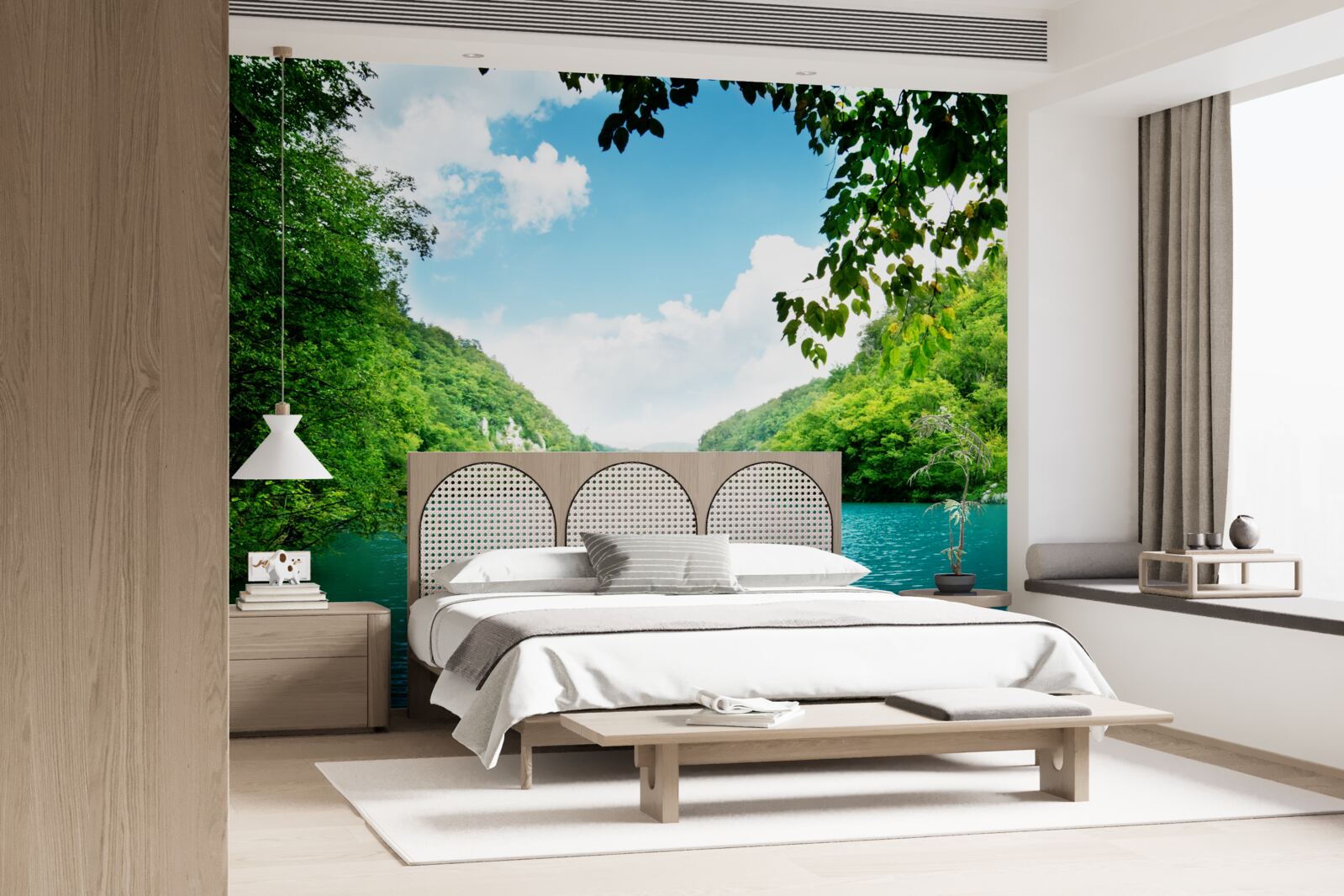 Papier peint eaux d'azur et îles d'émeraude