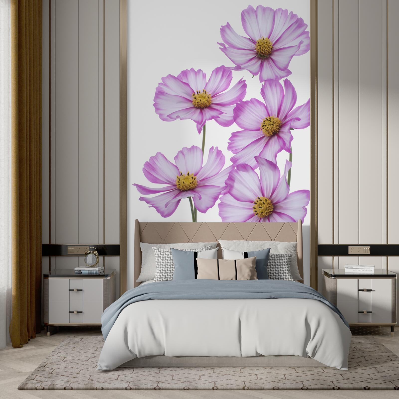 Papier peint gracieuses fleurs de lilas dans un pré