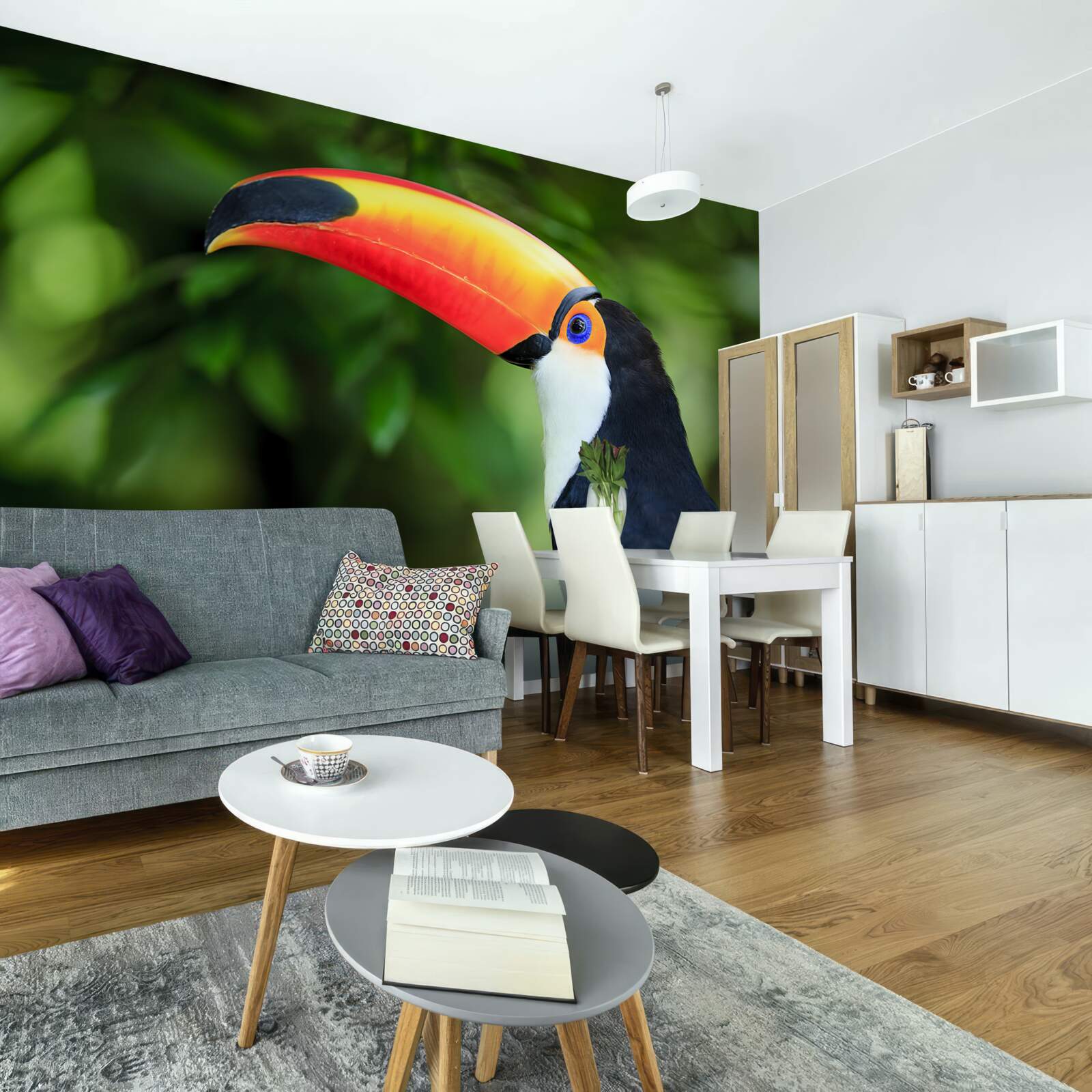 Papier peint un pélican adulte et gracieux dans la verdure