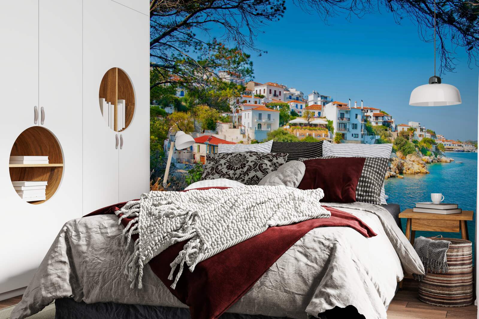 Papier peint un port tranquille près d'une colonie grecque