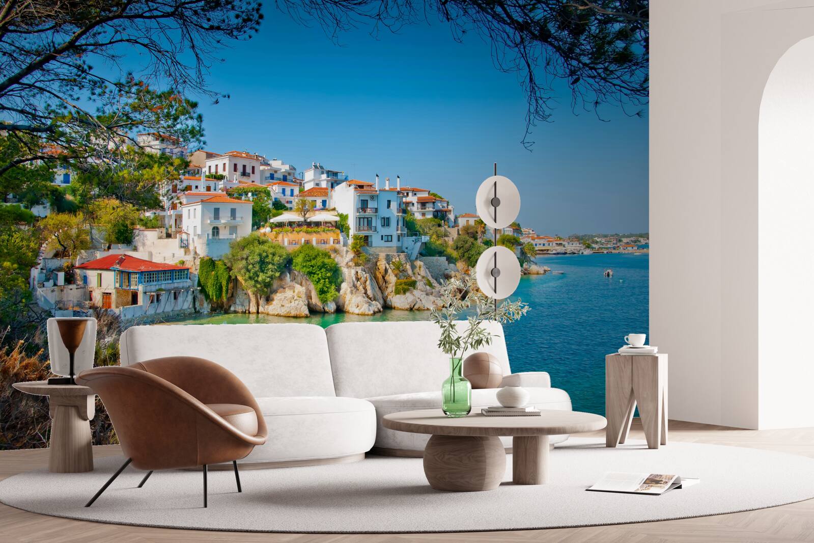 Papier peint un port tranquille près d'une colonie grecque