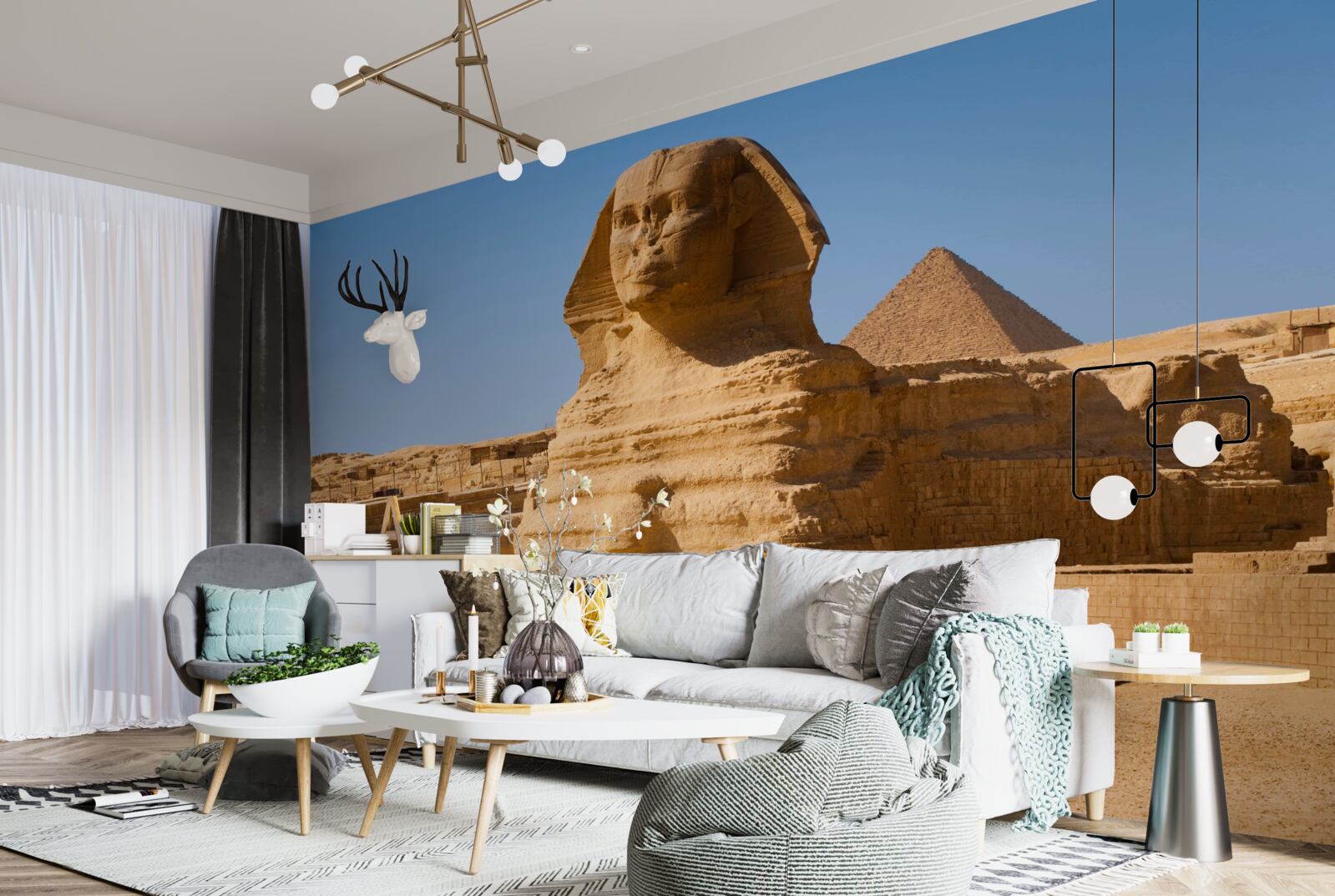 Papier peint sphinx égyptien antique