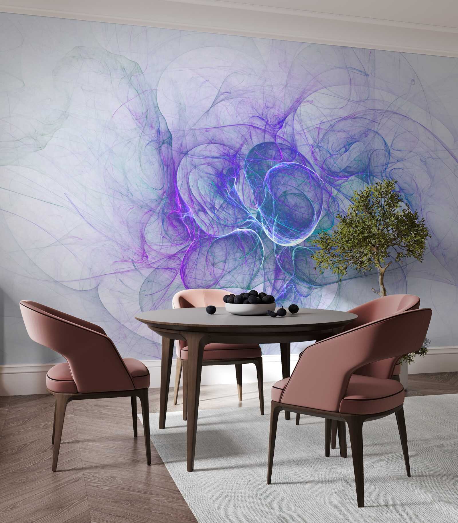 Papier peint cellules nerveuses en abstrait sur fond blanc