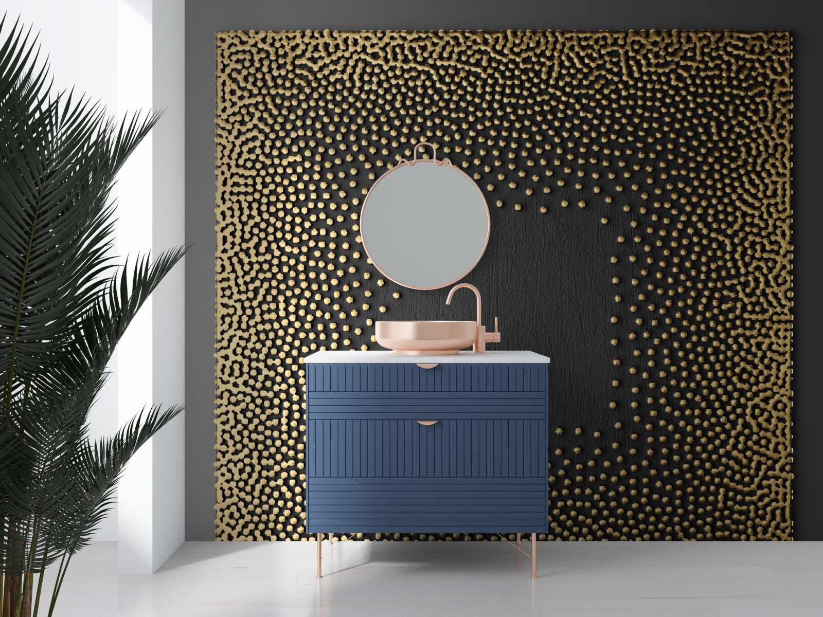 Papier peint puce informatique inversée