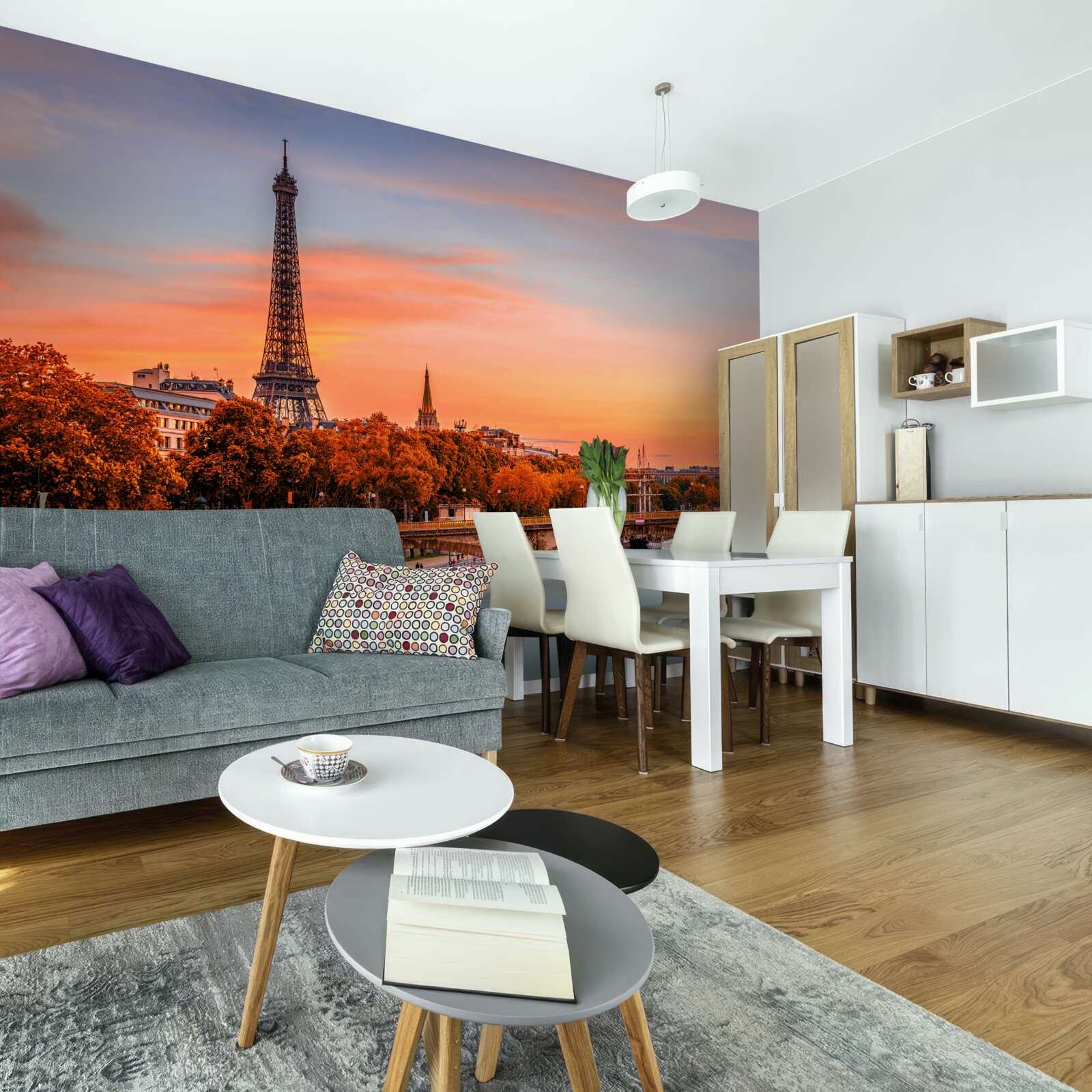 Papier peint l'automne est arrivé dans le vieux paris