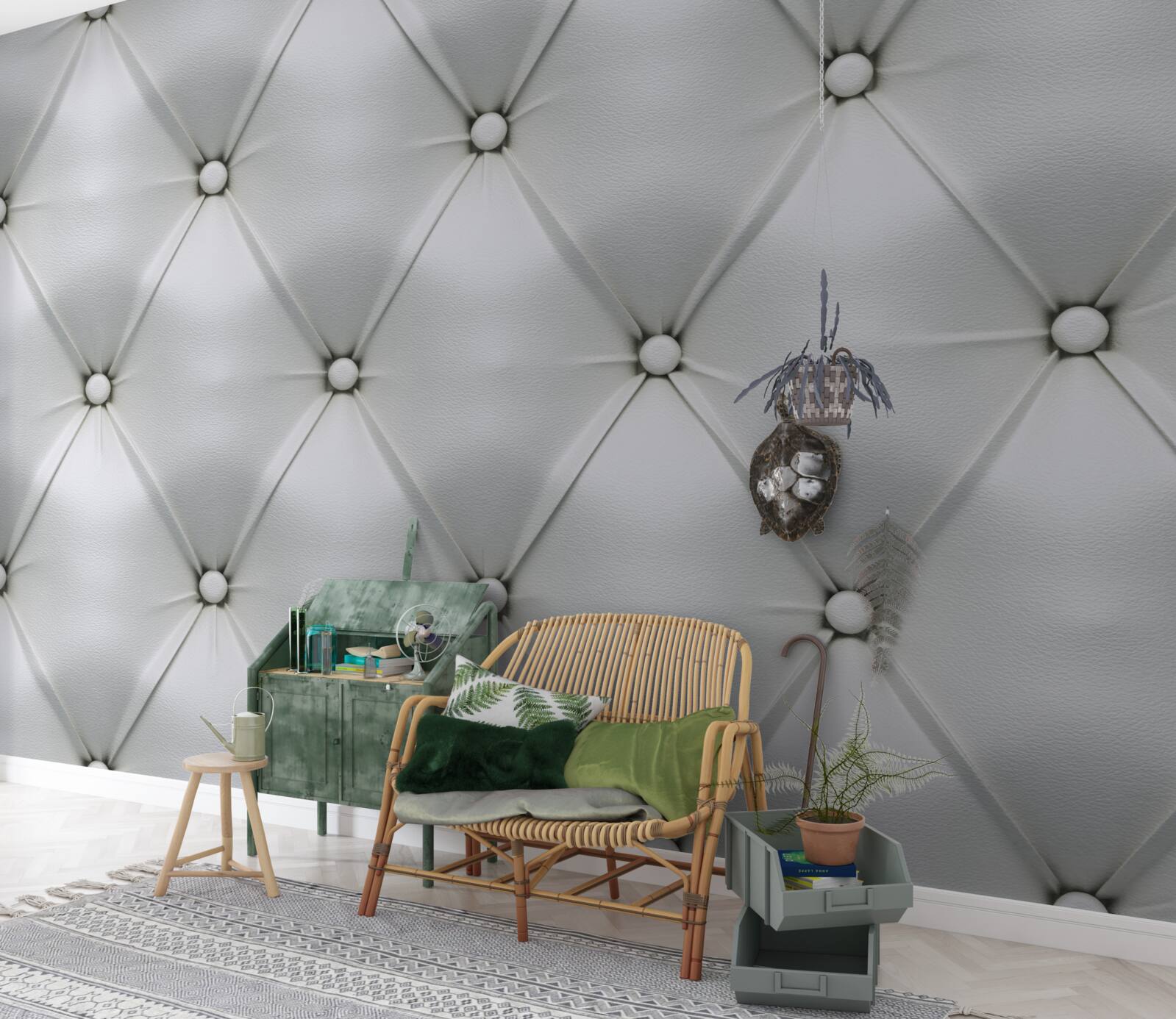 Papier peint texture du tissu avec inserts de perles