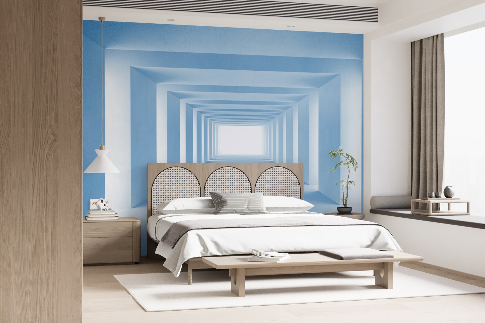 Papier peint structures courbes rectangulaires infiniment réversibles