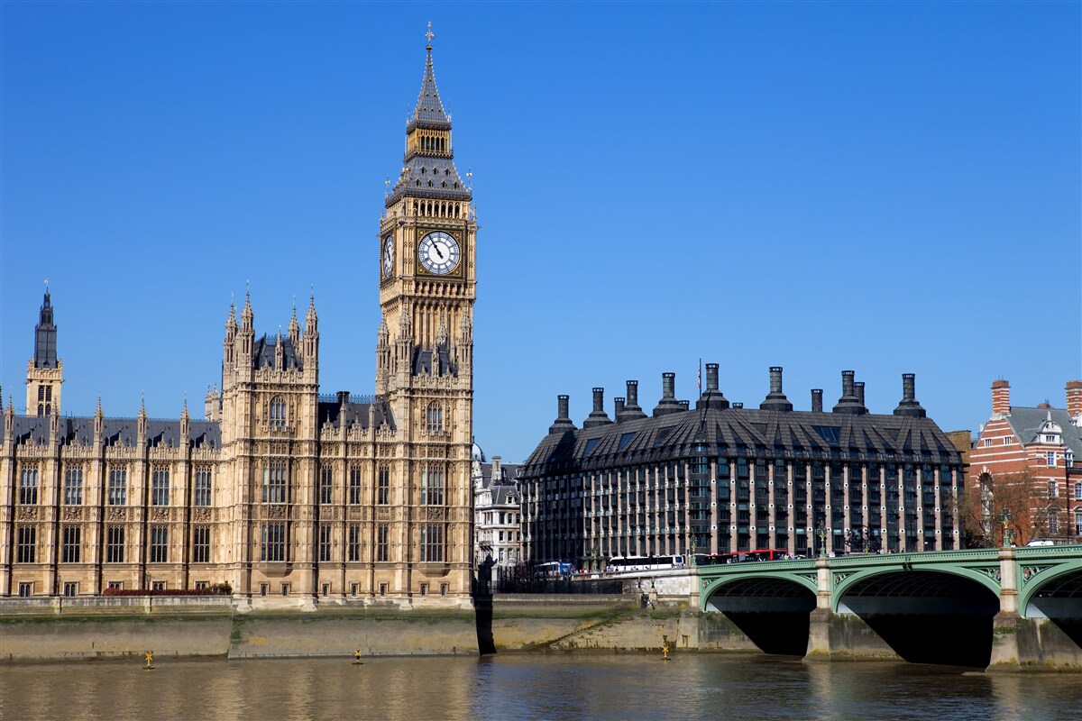 Papier peint le parlement et big ben sont en angleterre