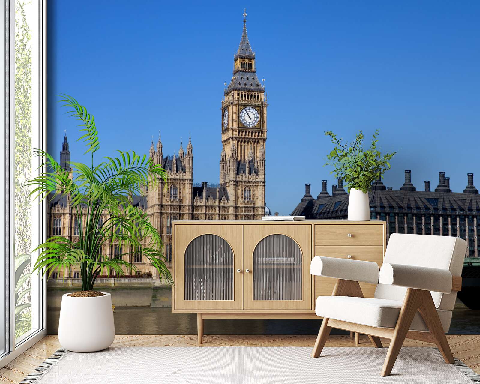 Papier peint le parlement et big ben sont en angleterre