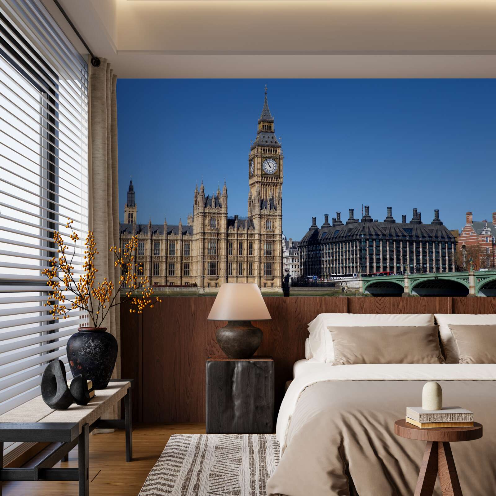 Papier peint le parlement et big ben sont en angleterre