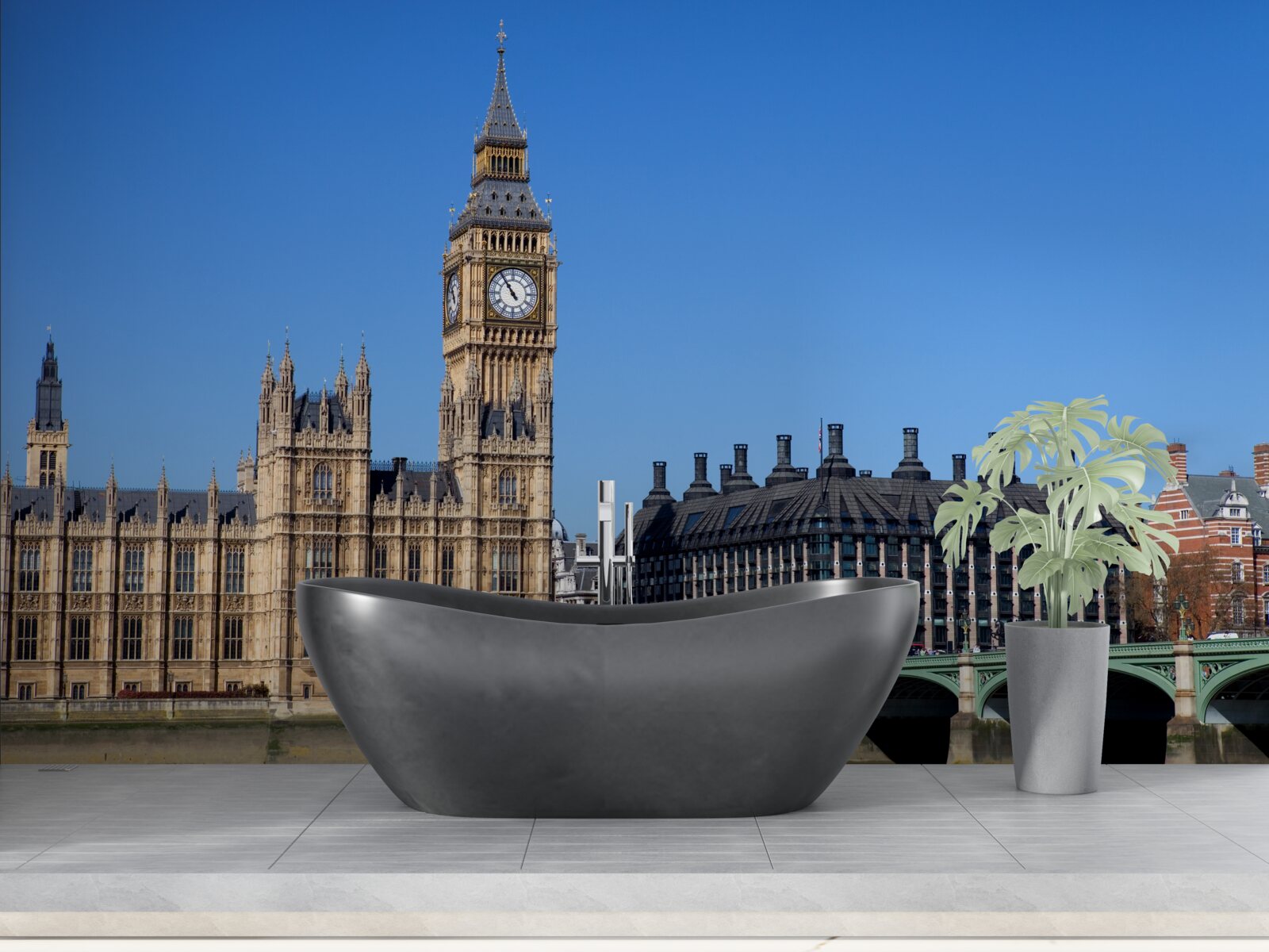 Papier peint le parlement et big ben sont en angleterre