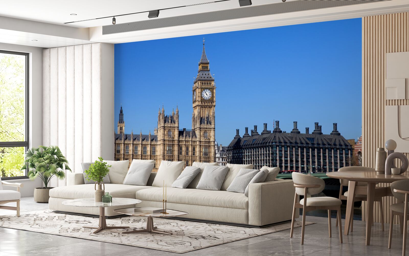 Papier peint le parlement et big ben sont en angleterre