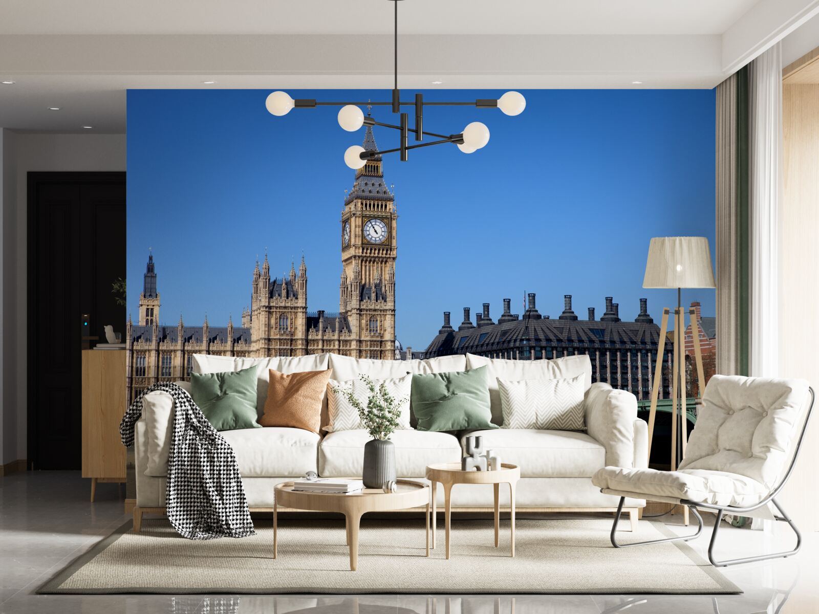 Papier peint le parlement et big ben sont en angleterre