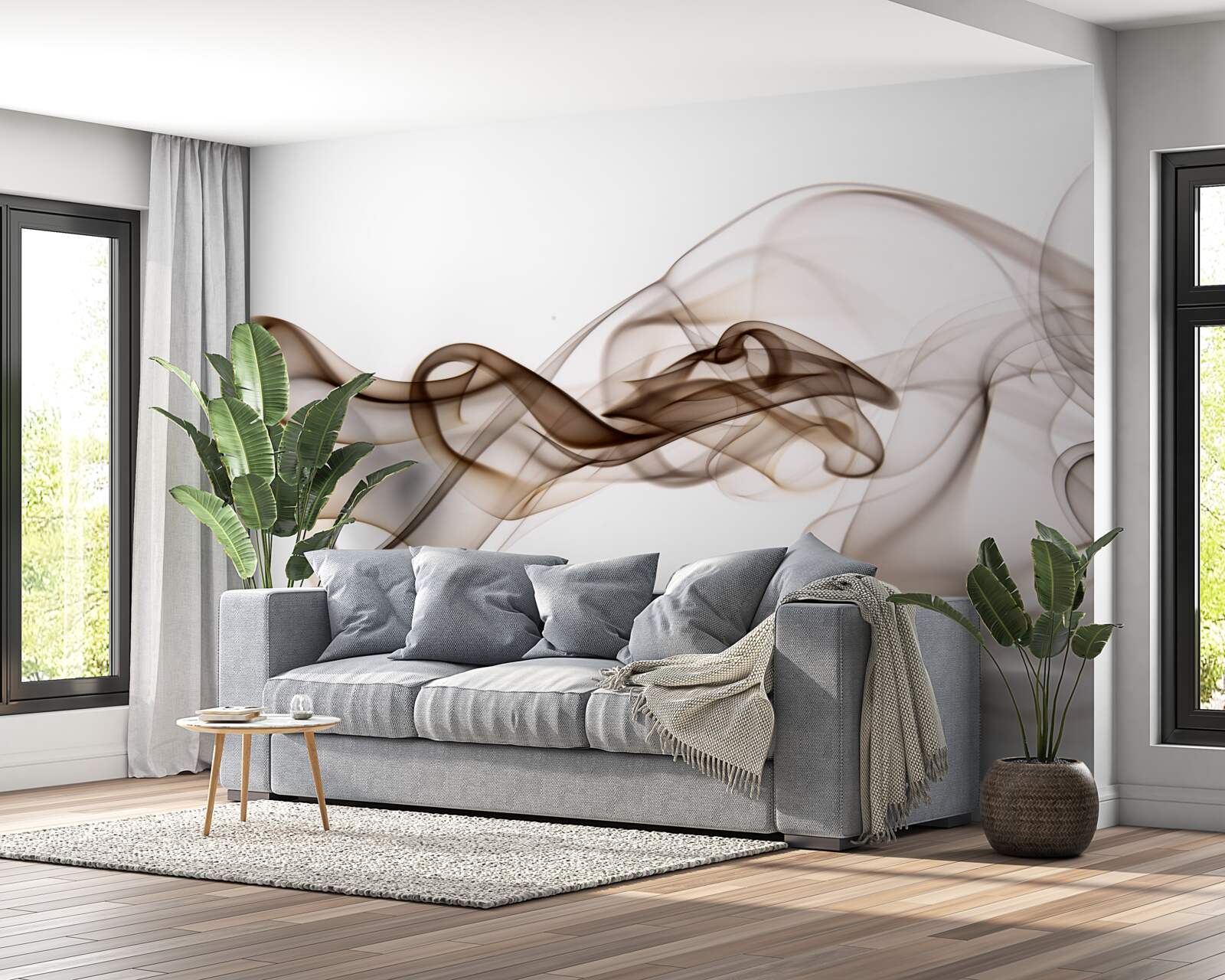 Papier peint boisson abstraite au café avec du lait