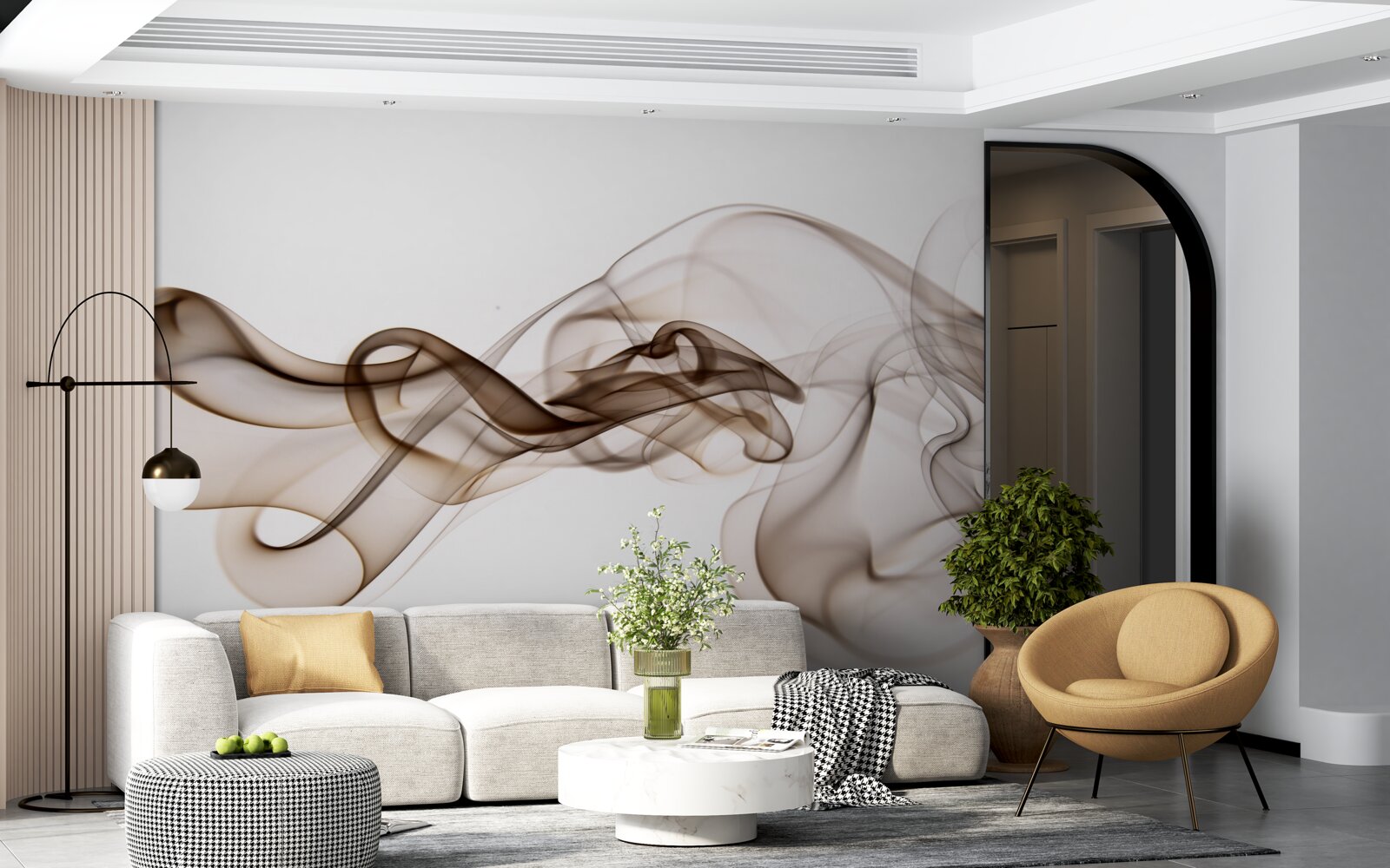 Papier peint boisson abstraite au café avec du lait