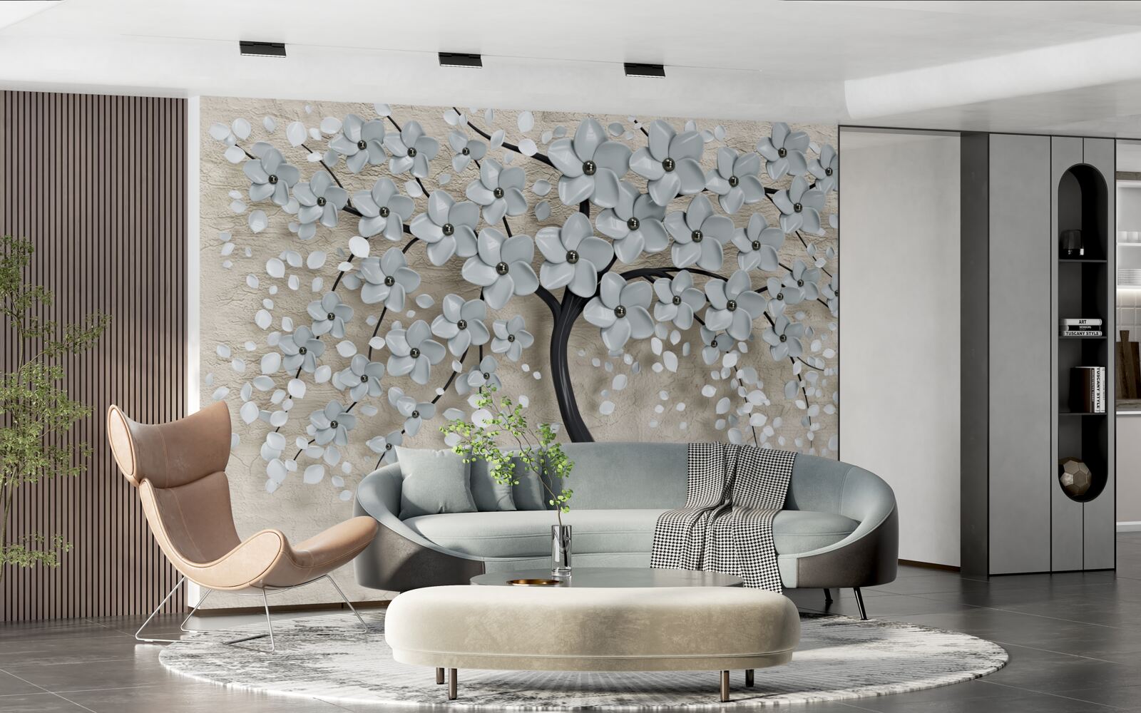 Papier peint arbre luxuriant