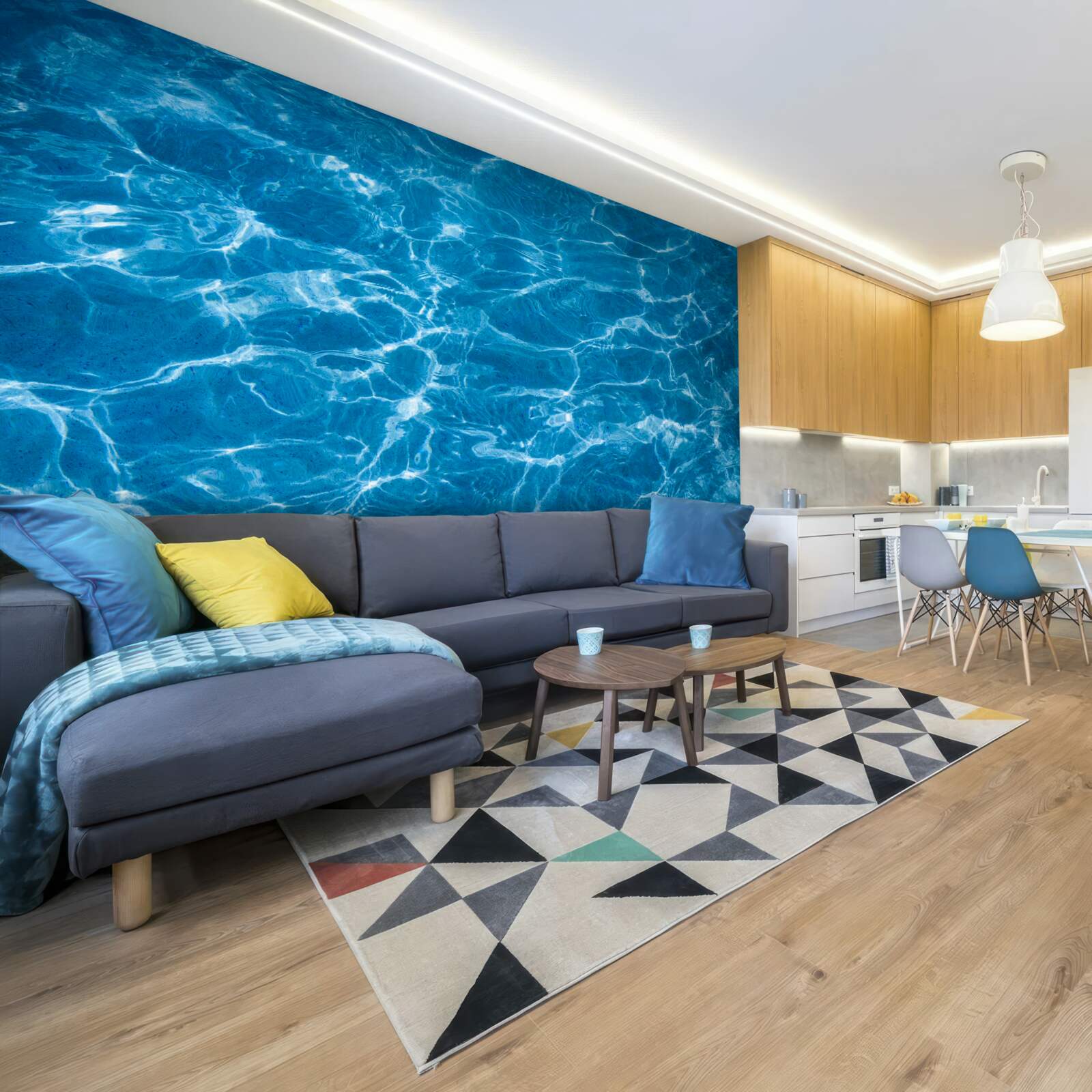 Papier peint soleil sur l'eau