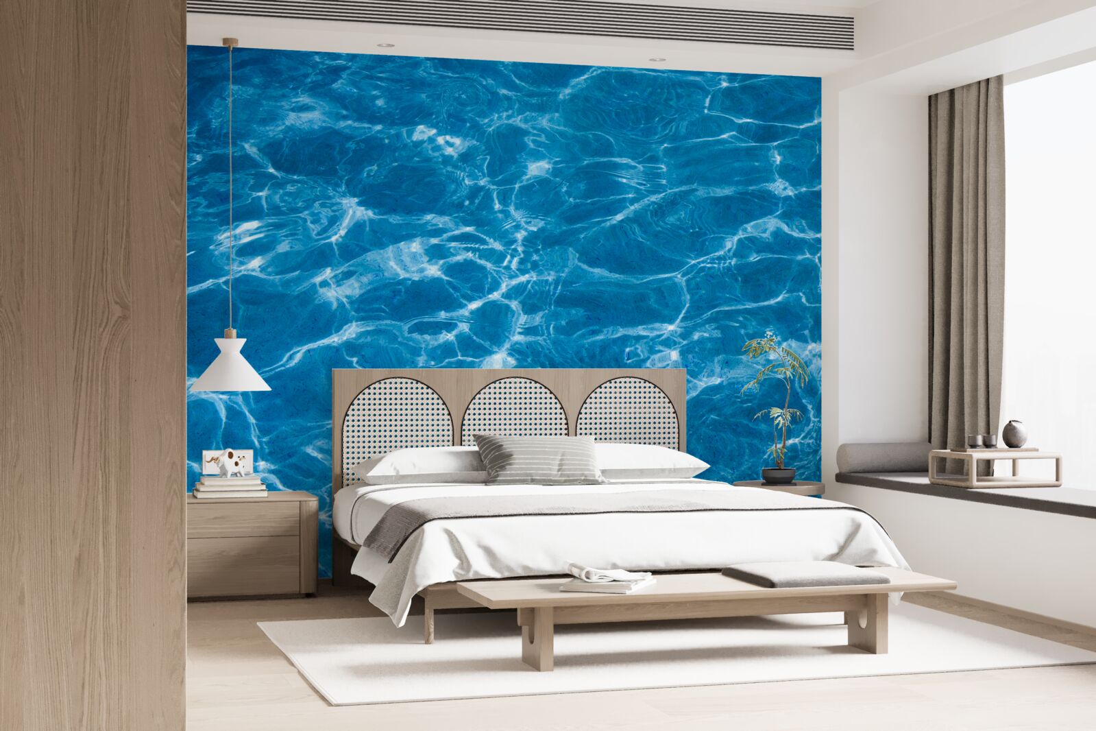 Papier peint soleil sur l'eau