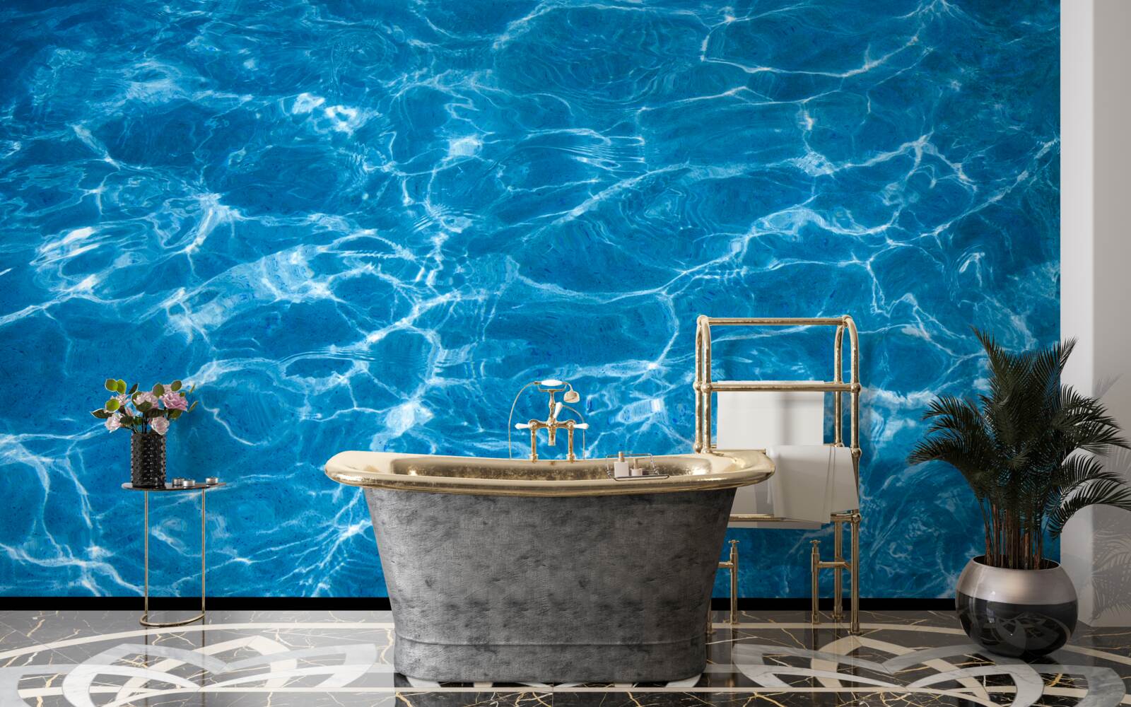 Papier peint soleil sur l'eau