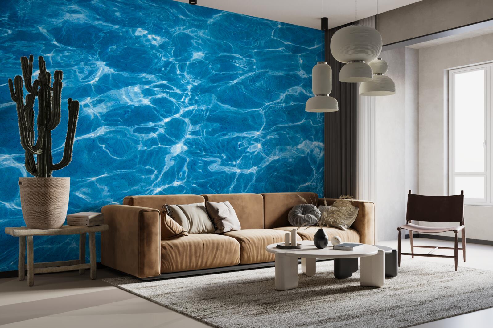 Papier peint soleil sur l'eau