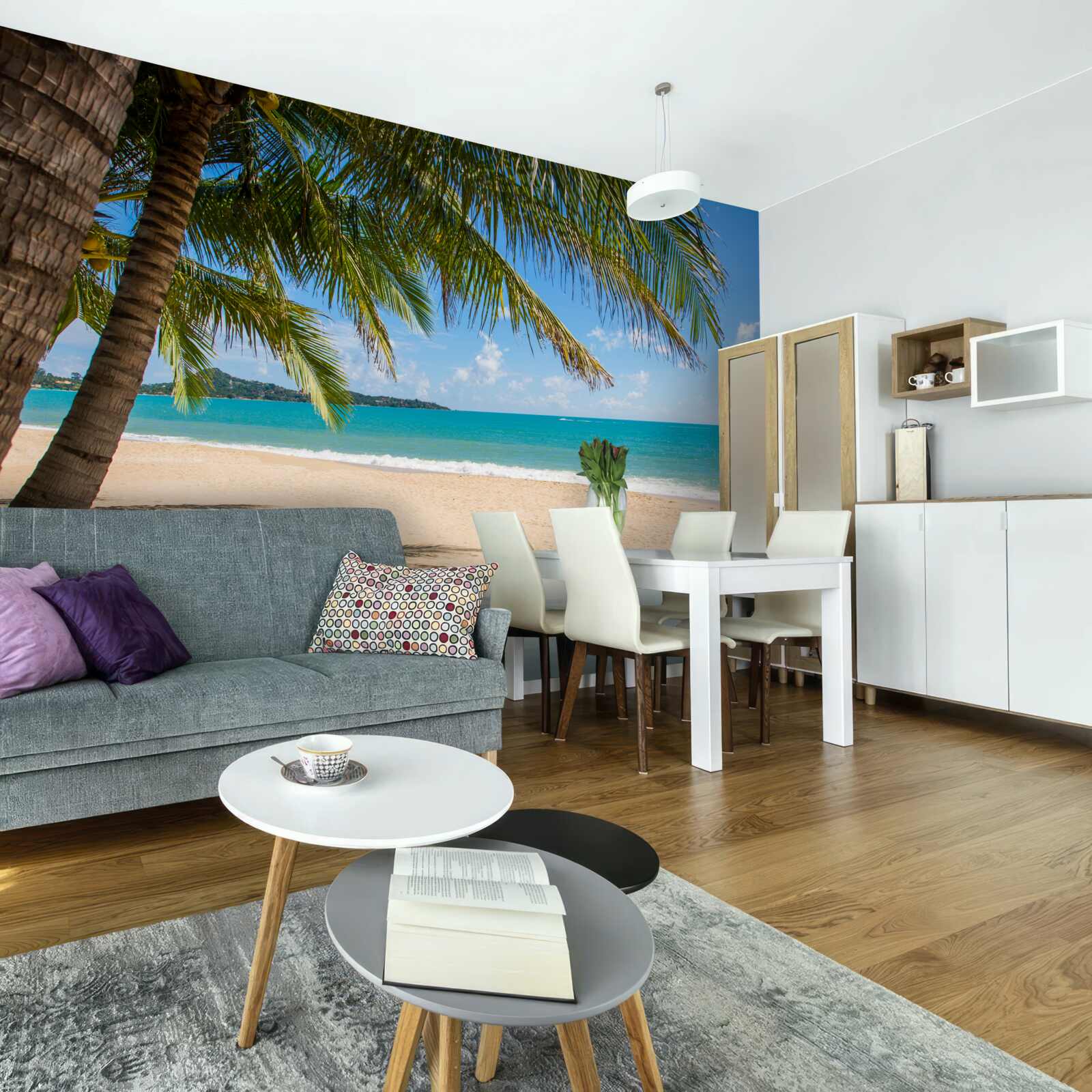 Papier peint plage de rêve isolée