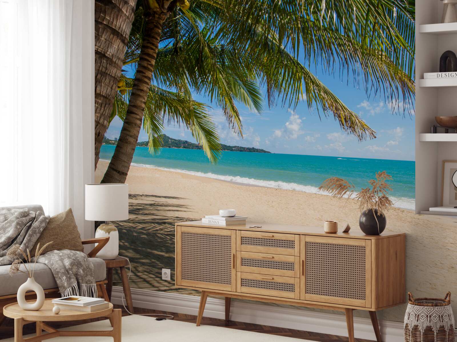 Papier peint plage de rêve isolée