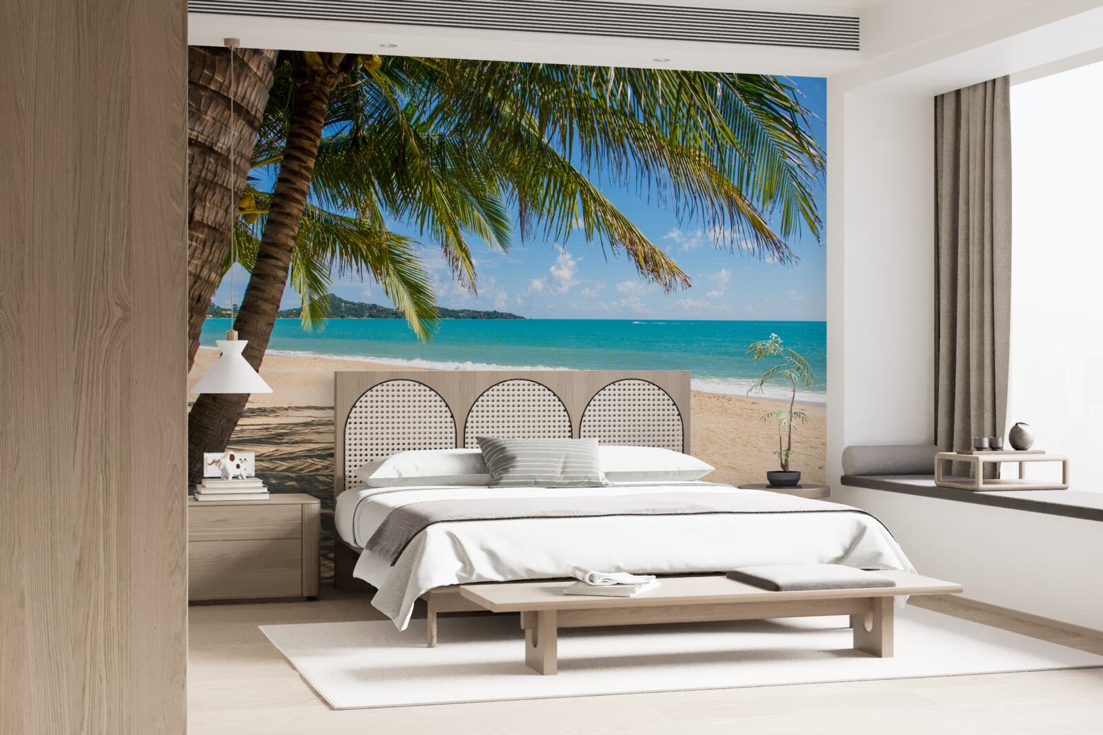 Papier peint plage de rêve isolée