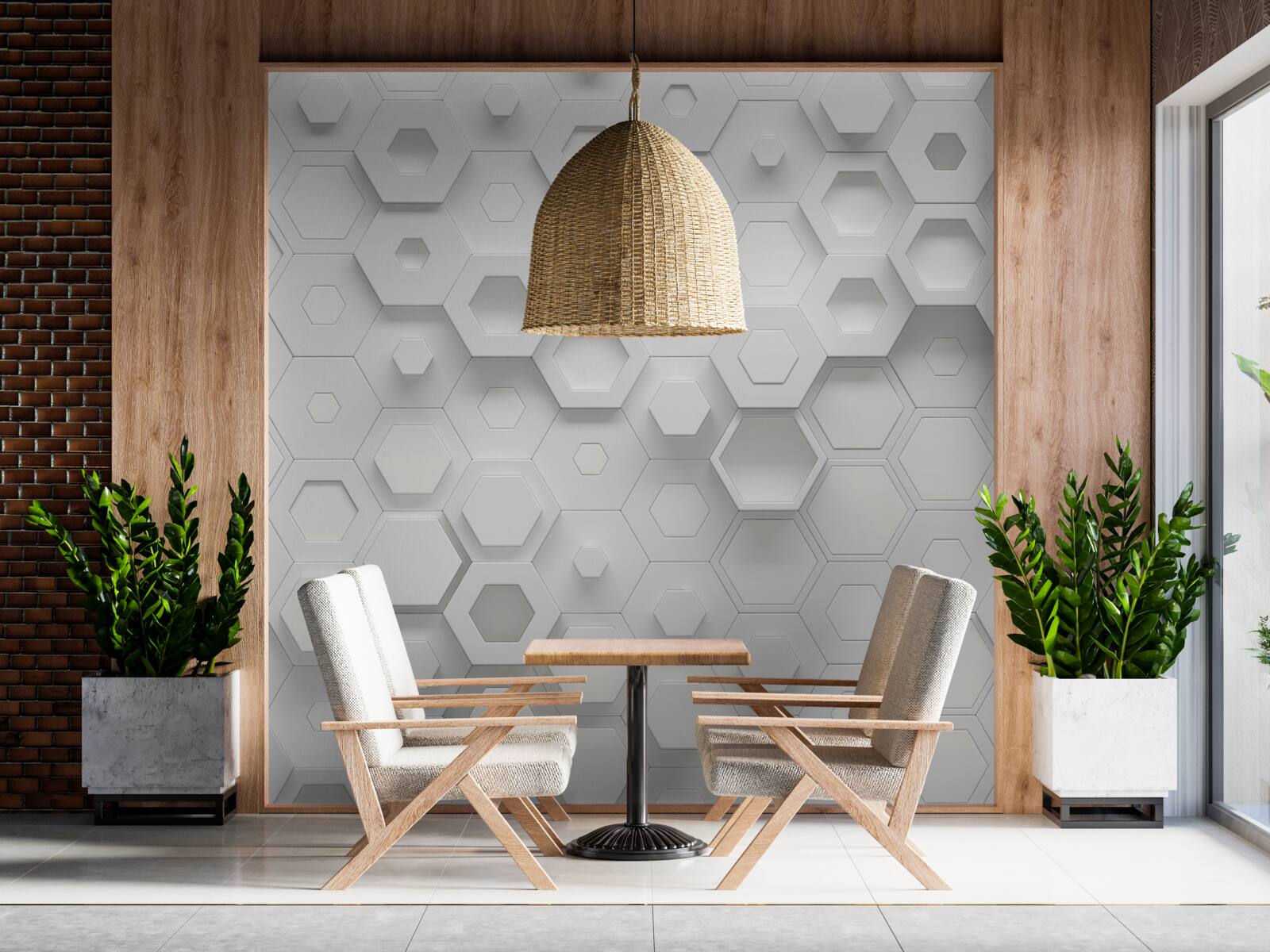 Papier peint de nombreux motifs blancs