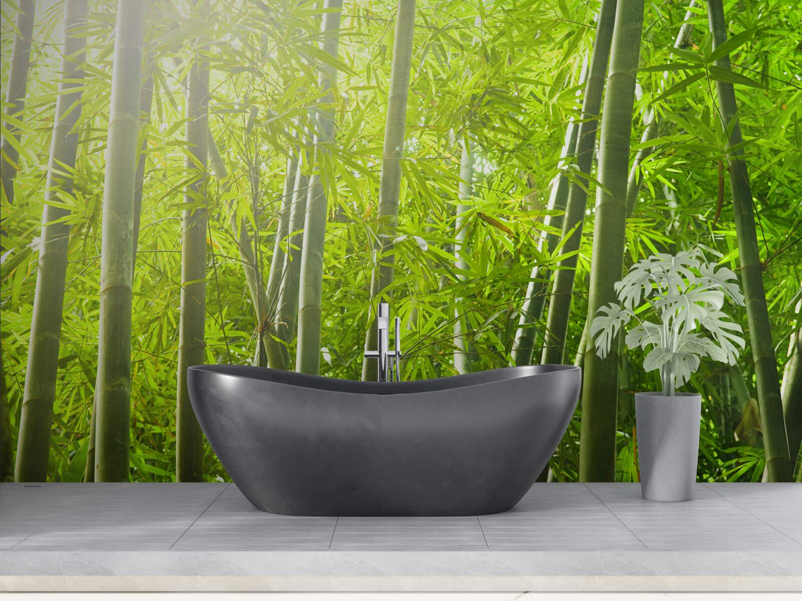 Papier peint des fourrés denses de bambous