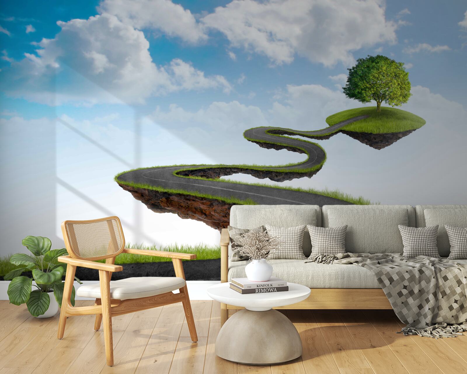 Papier peint le parcours de vie d'une personne