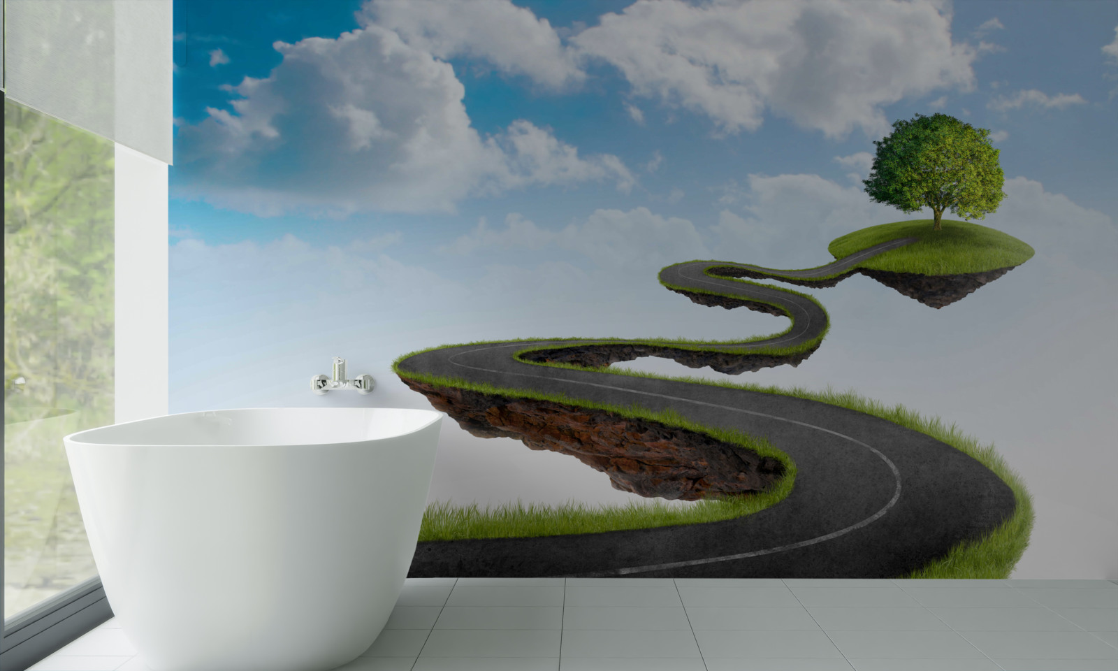 Papier peint le parcours de vie d'une personne