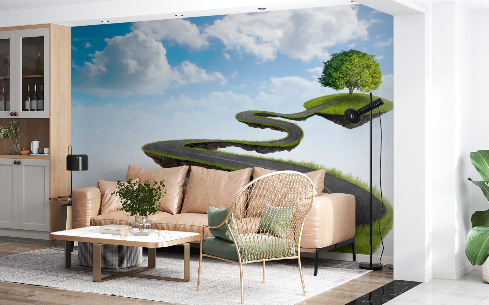 Papier peint le parcours de vie d'une personne