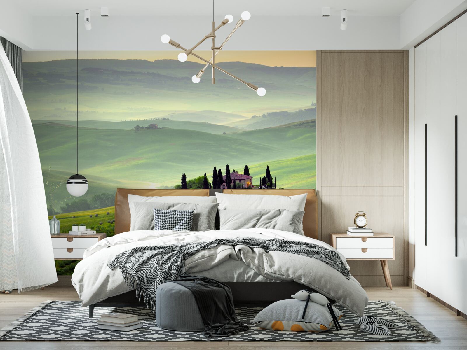 Papier peint sous le soleil de toscane