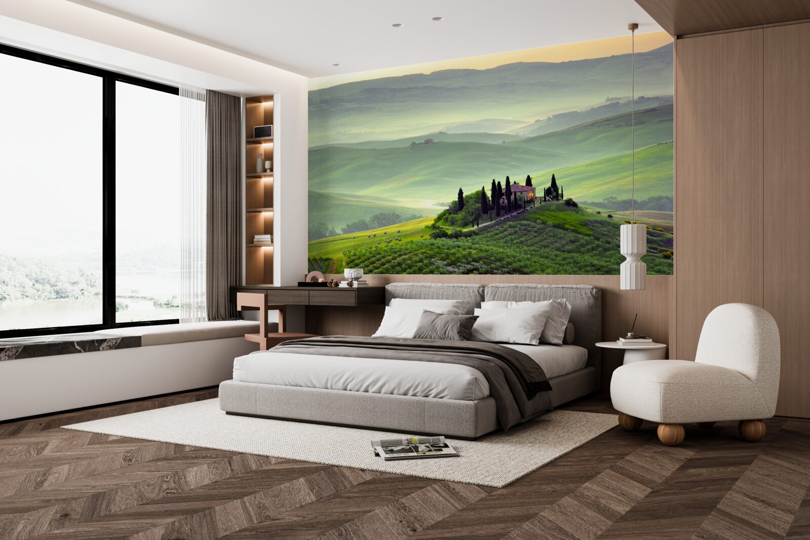 Papier peint sous le soleil de toscane