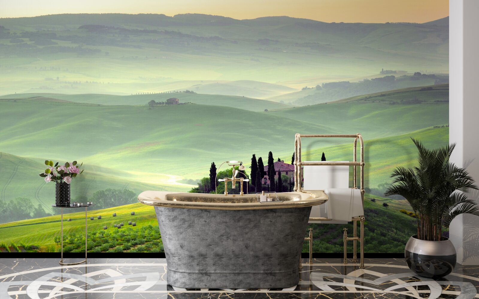 Papier peint sous le soleil de toscane