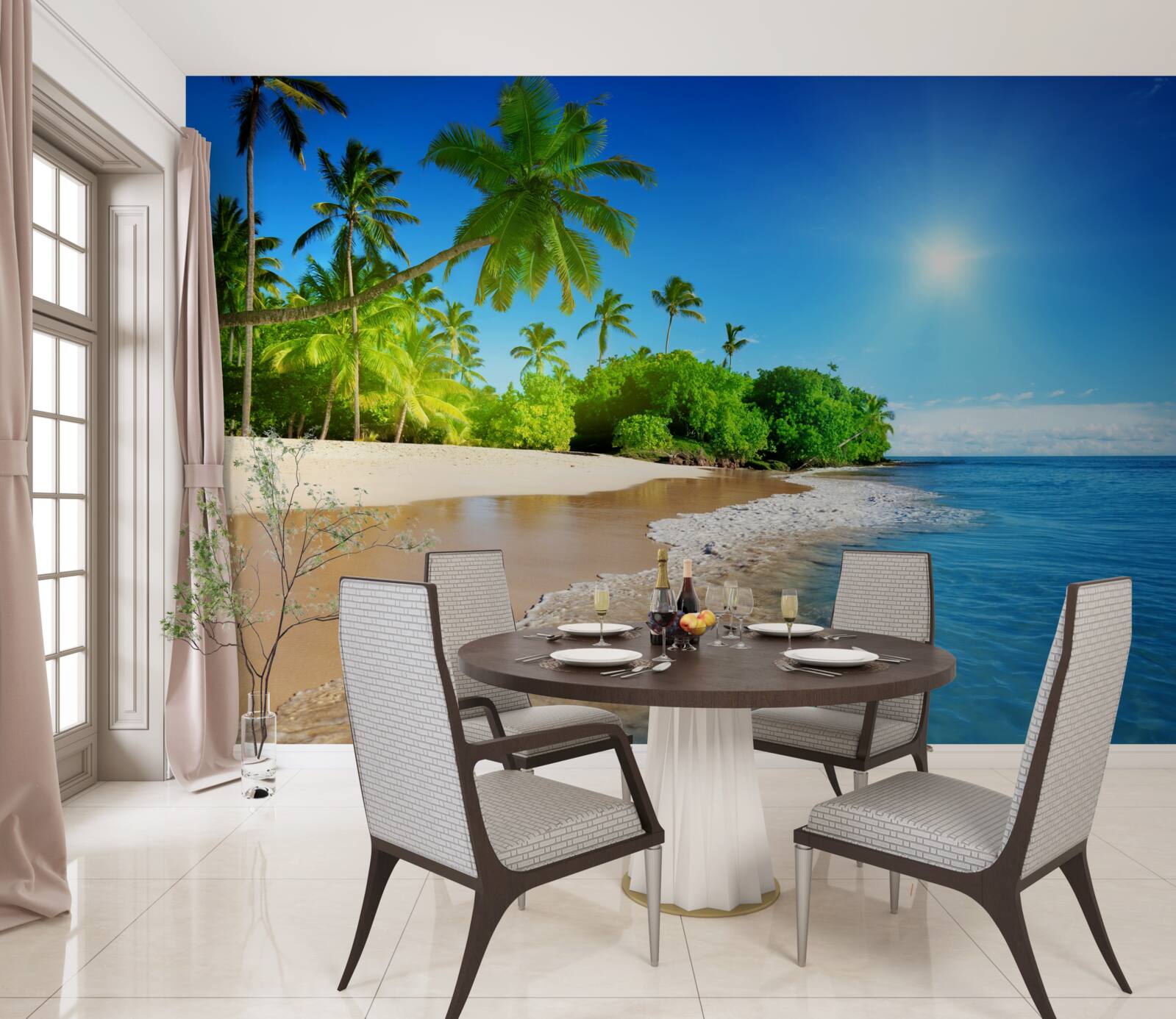 Papier peint côte bleue