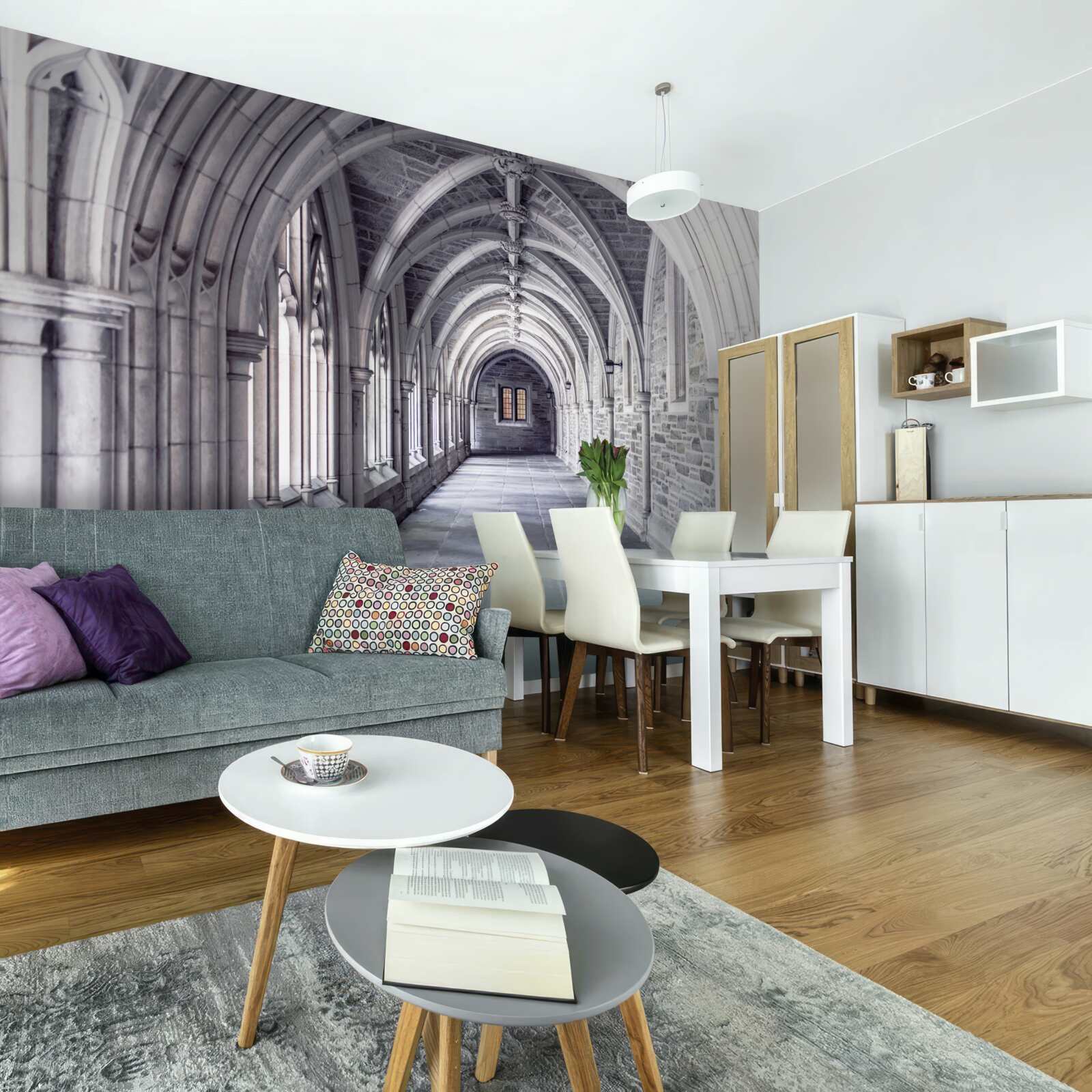 Papier peint éléments architecturaux de la passerelle