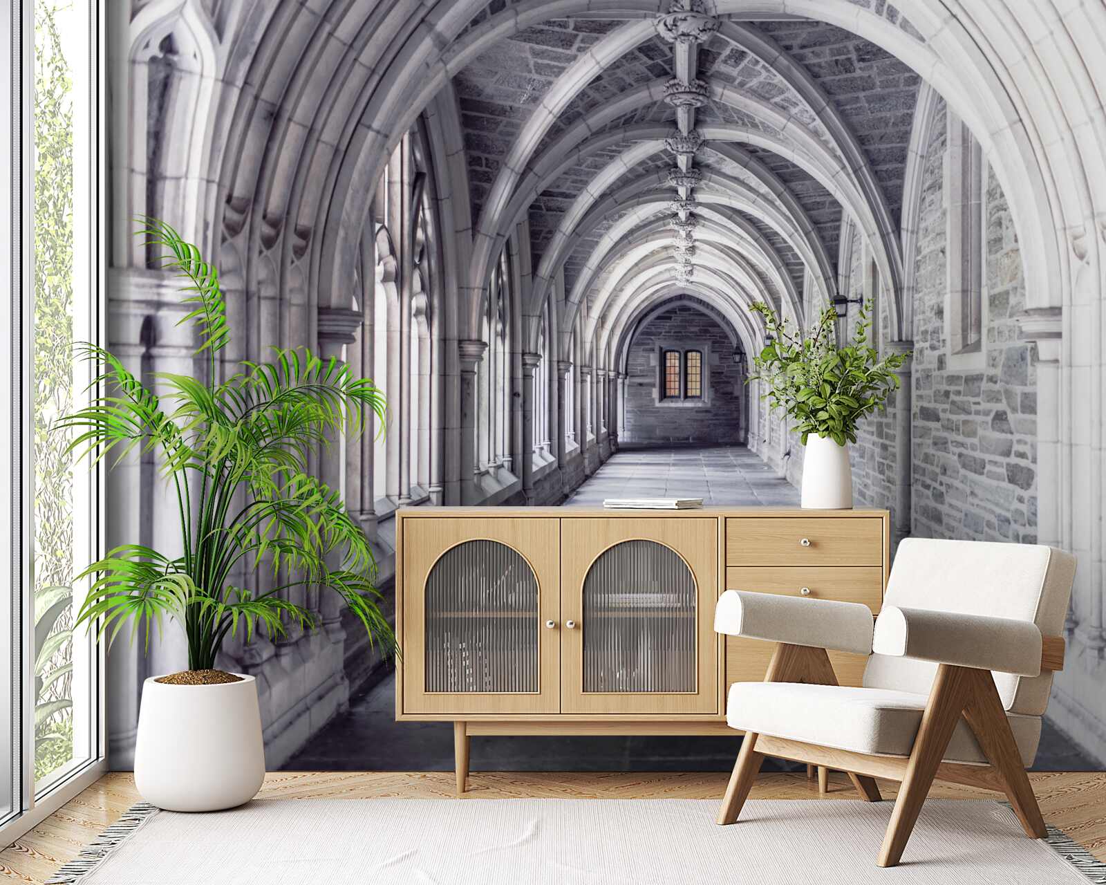 Papier peint éléments architecturaux de la passerelle