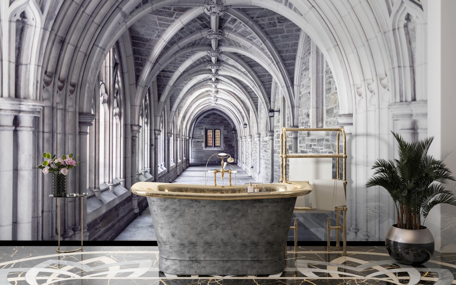 Papier peint éléments architecturaux de la passerelle