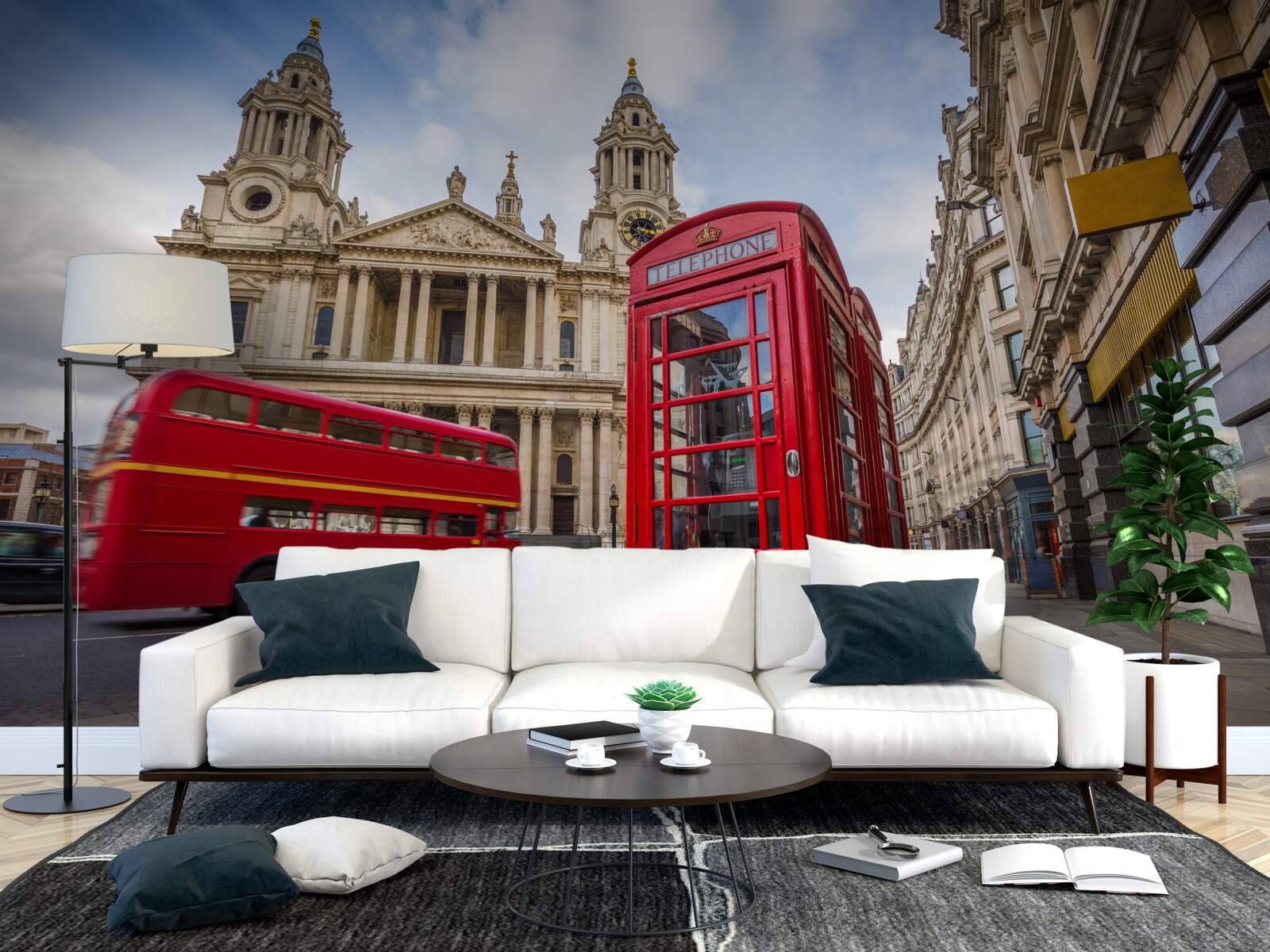 Papier peint caractéristiques et lieux mémorables de londres