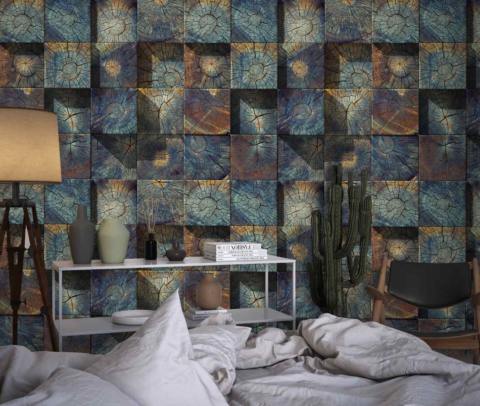 Papier peint petits plants d'arbres