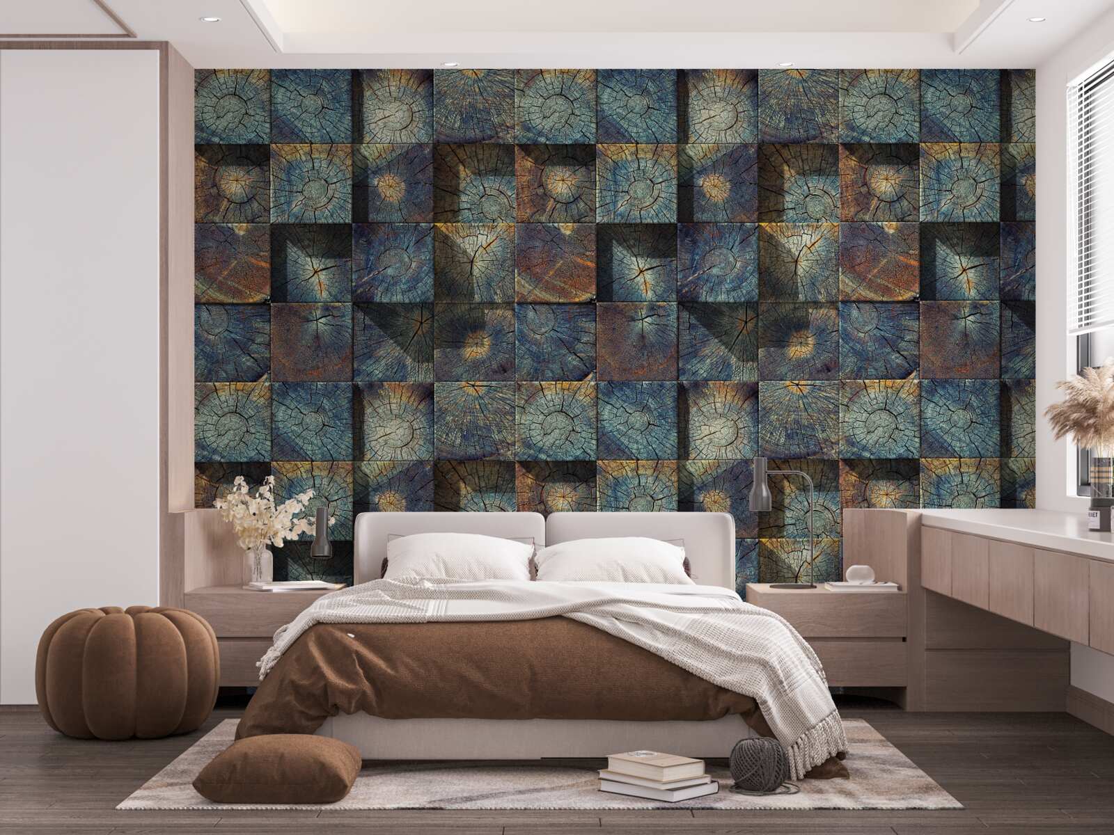 Papier peint petits plants d'arbres