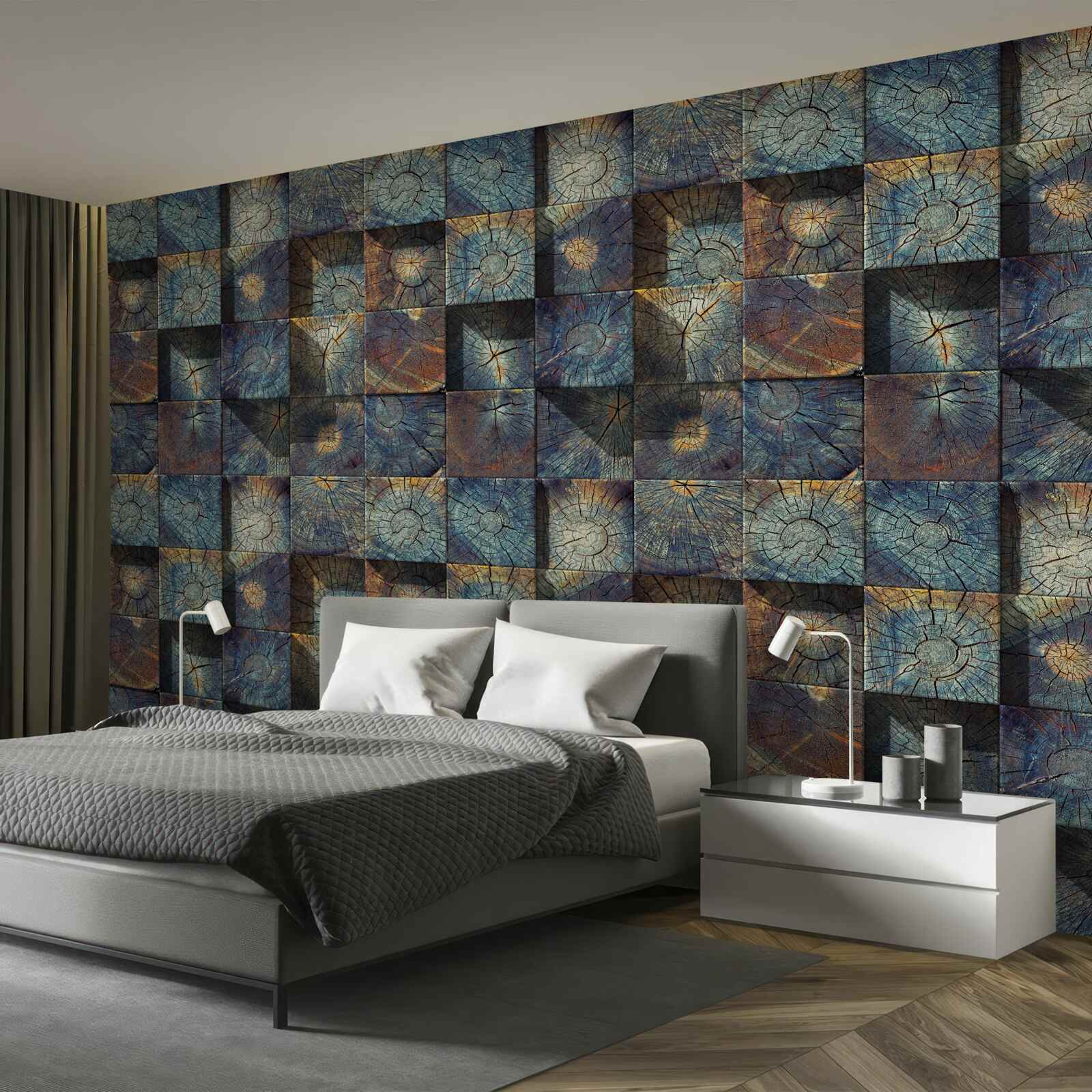 Papier peint petits plants d'arbres