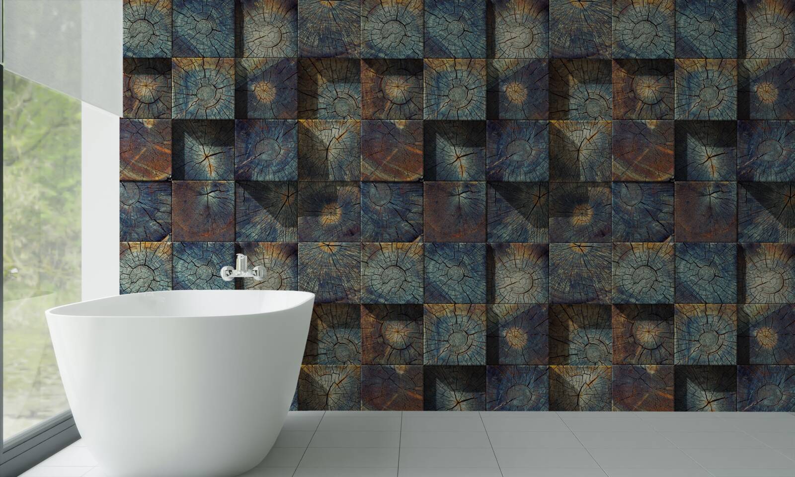 Papier peint petits plants d'arbres